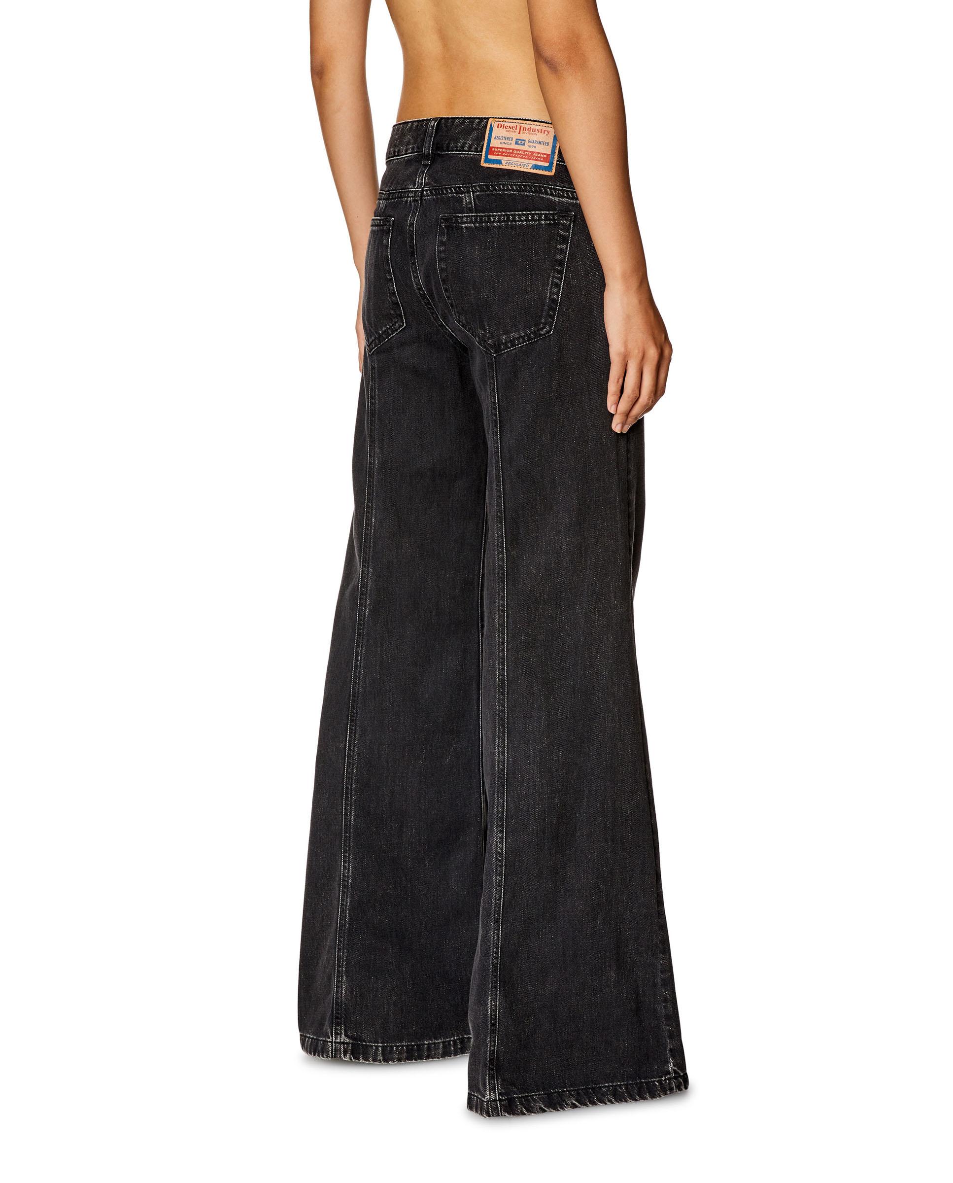 Vaquero de campana de mujer de pierna ancha D-AKII - Diesel - Negro Negro-2