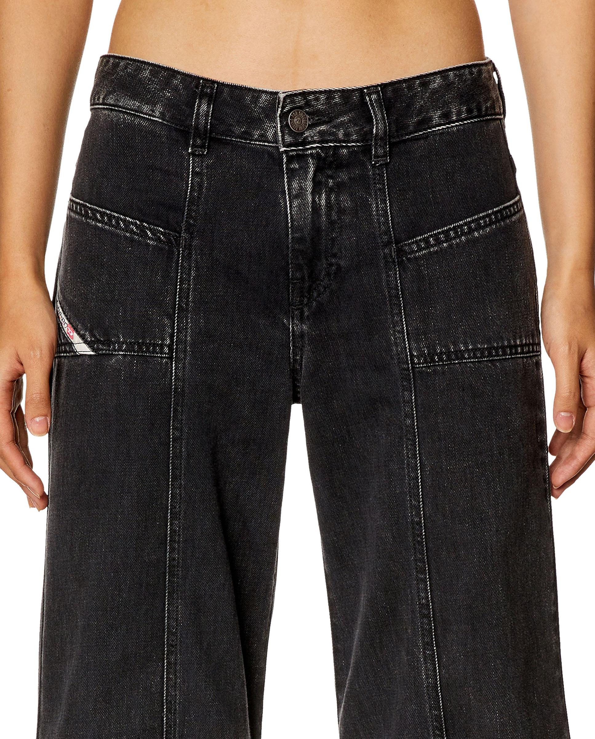 Vaquero de campana de mujer de pierna ancha D-AKII - Diesel - Negro Negro-3