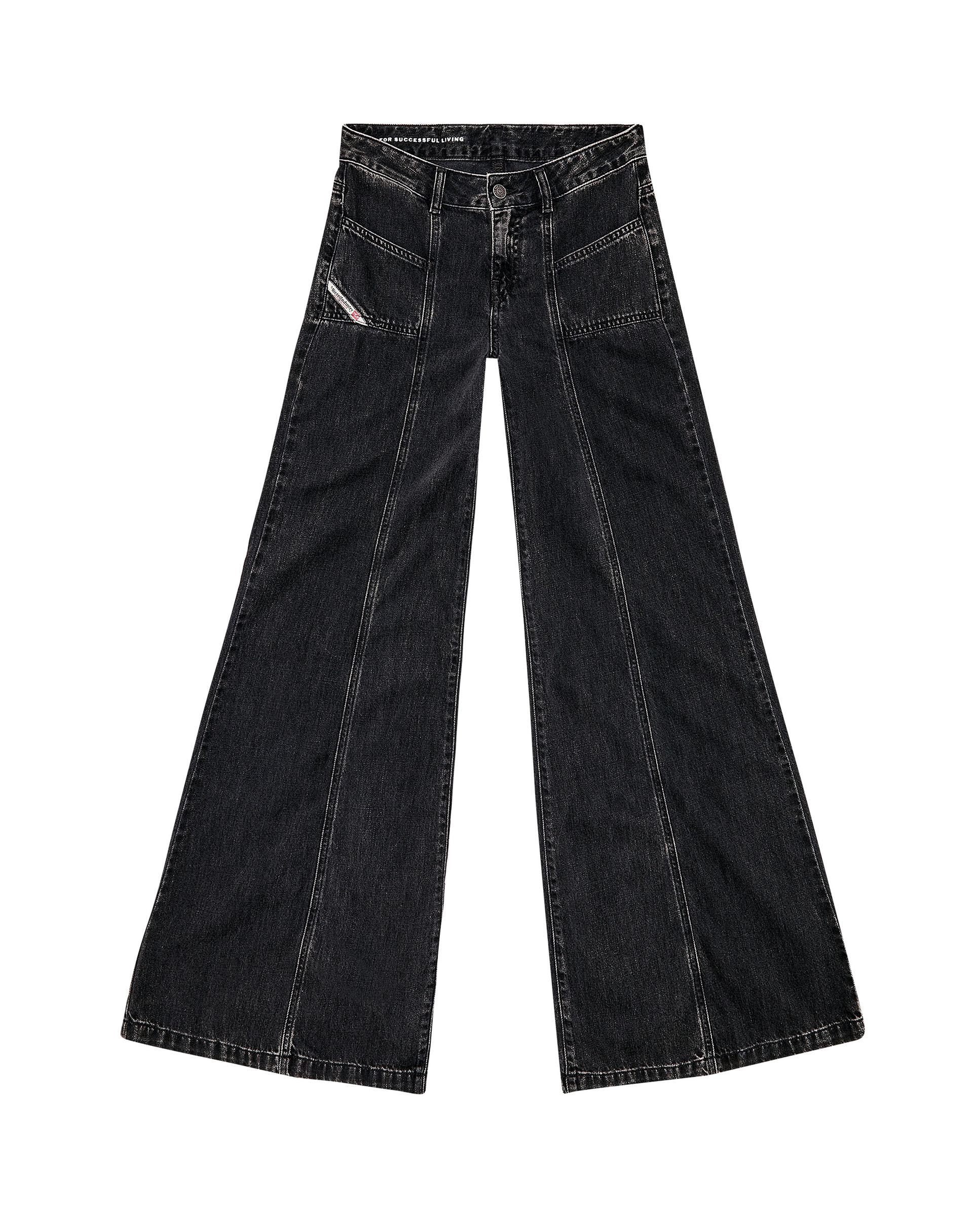 Vaquero de campana de mujer de pierna ancha D-AKII - Diesel - Negro Negro-5