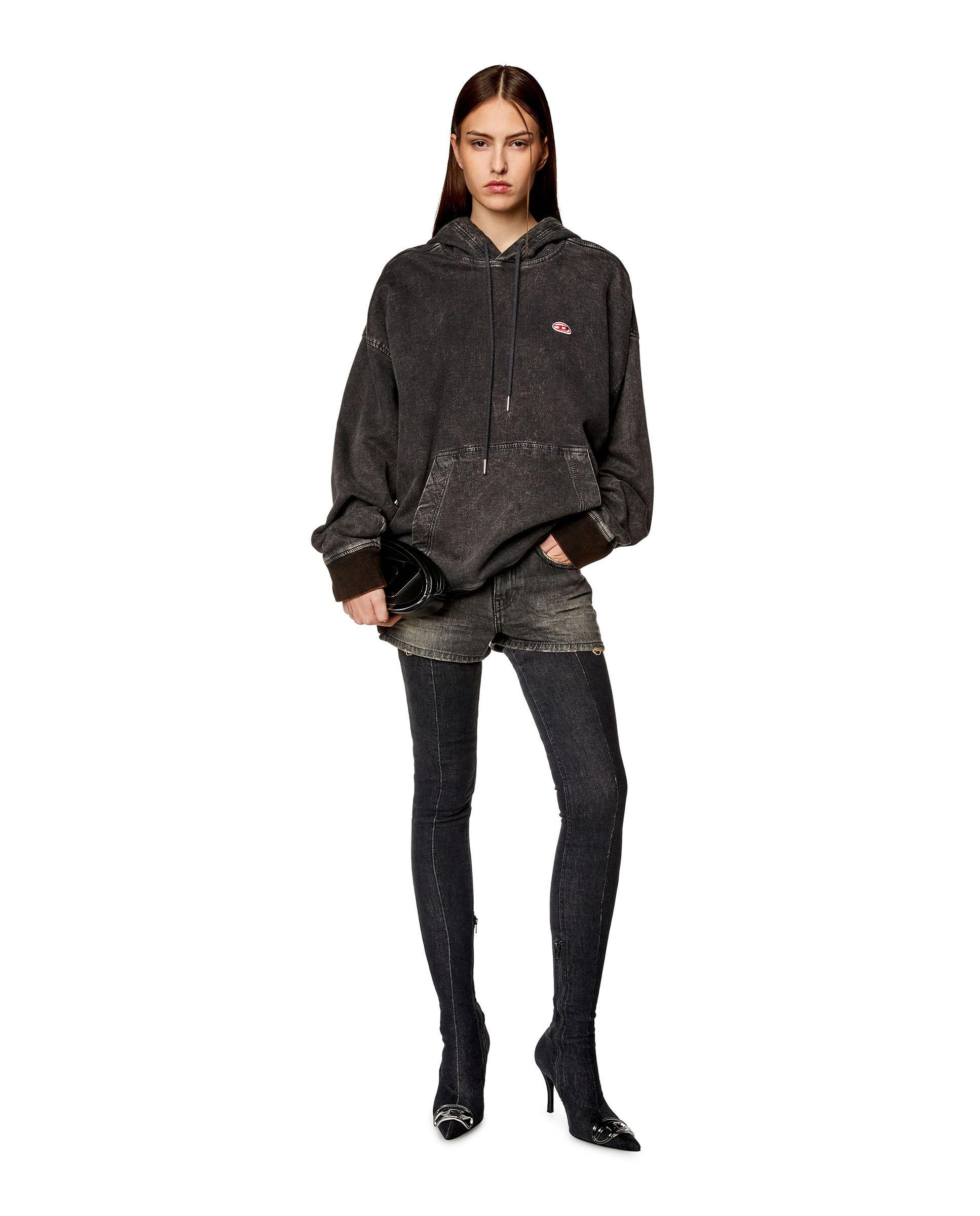 Shorts de mujer con bolsillos - Diesel - Negro Negro-4