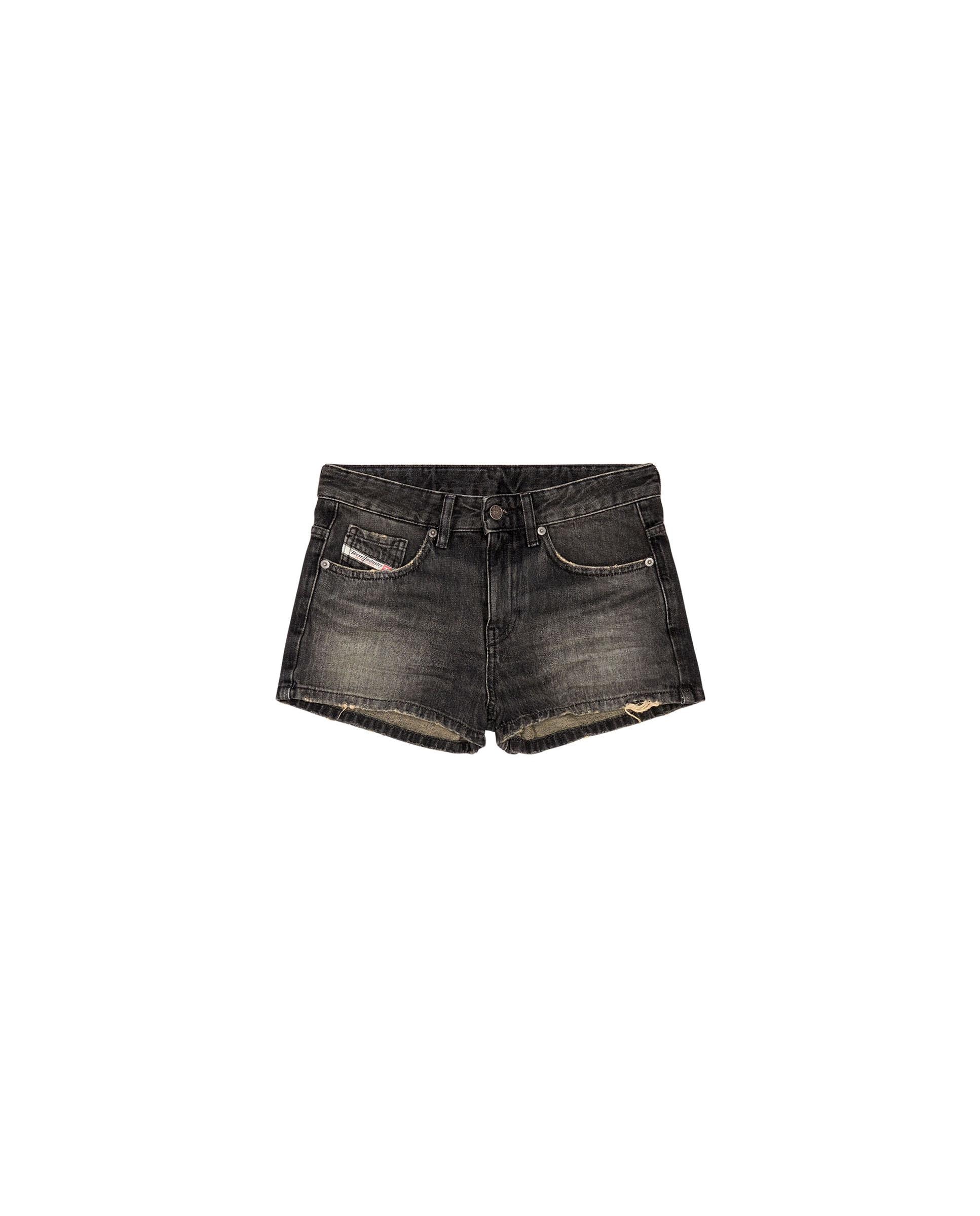 Shorts de mujer con bolsillos - Diesel - Negro Negro-5