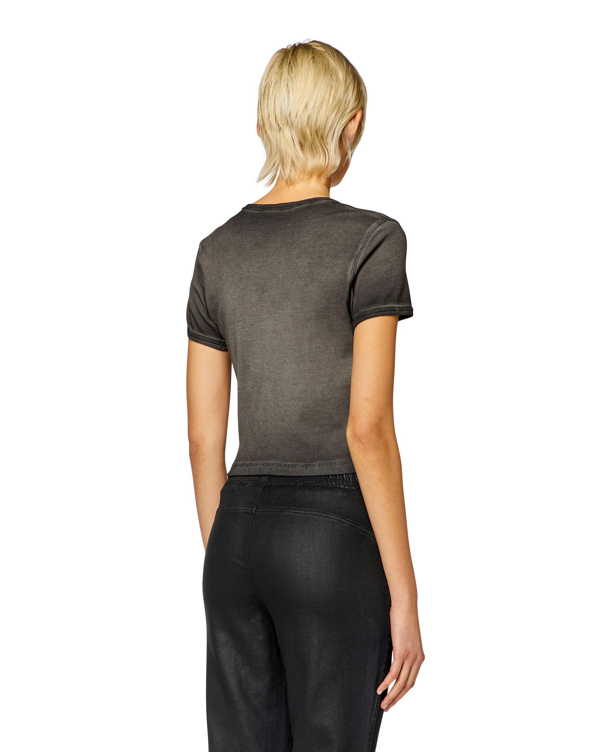 Camiseta de mujer DIESEL de manga corta con logo - Negro Negro-2