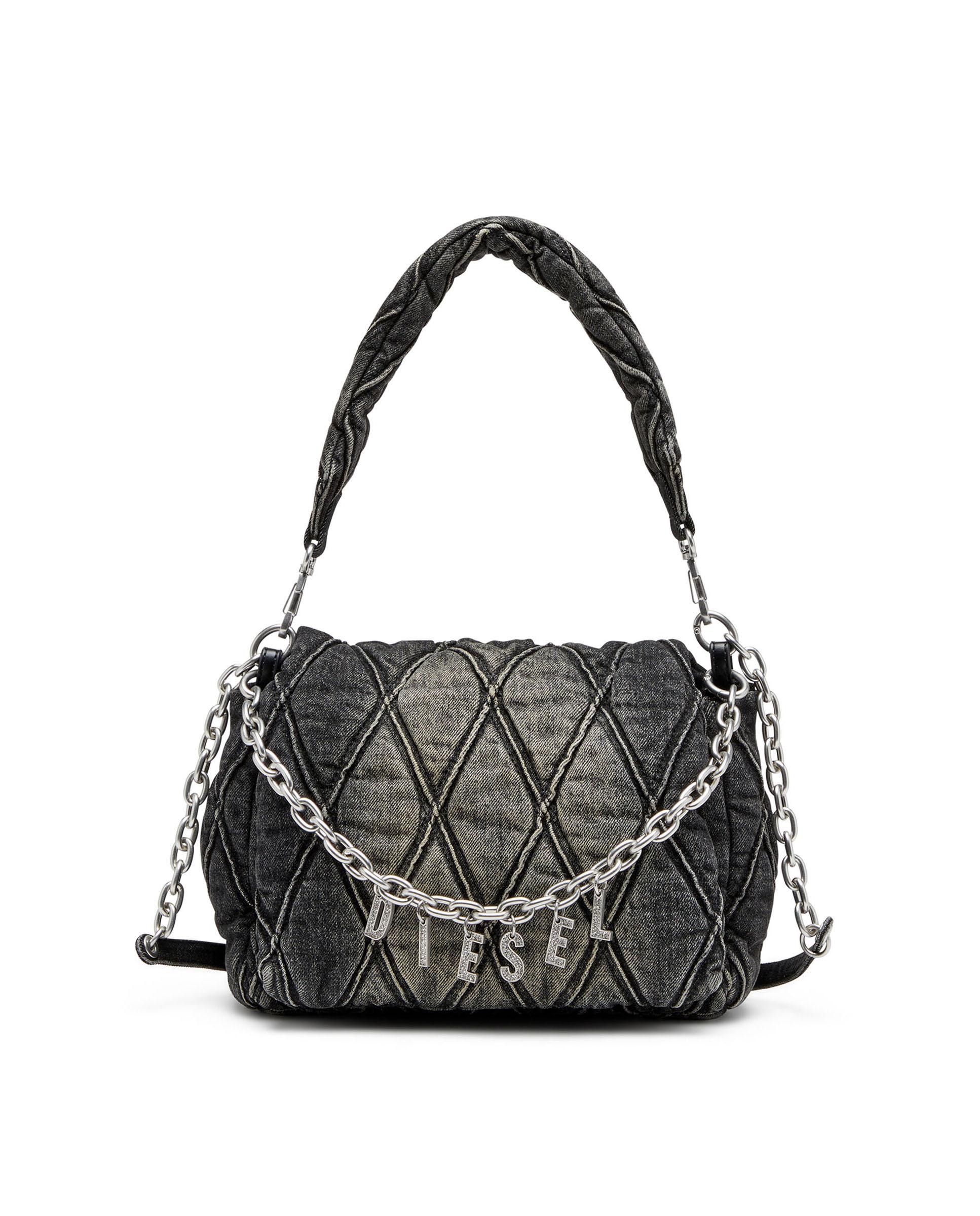 Bolso de hombro DIESEL de mujer con estampado geométrico - Negro Negro-1