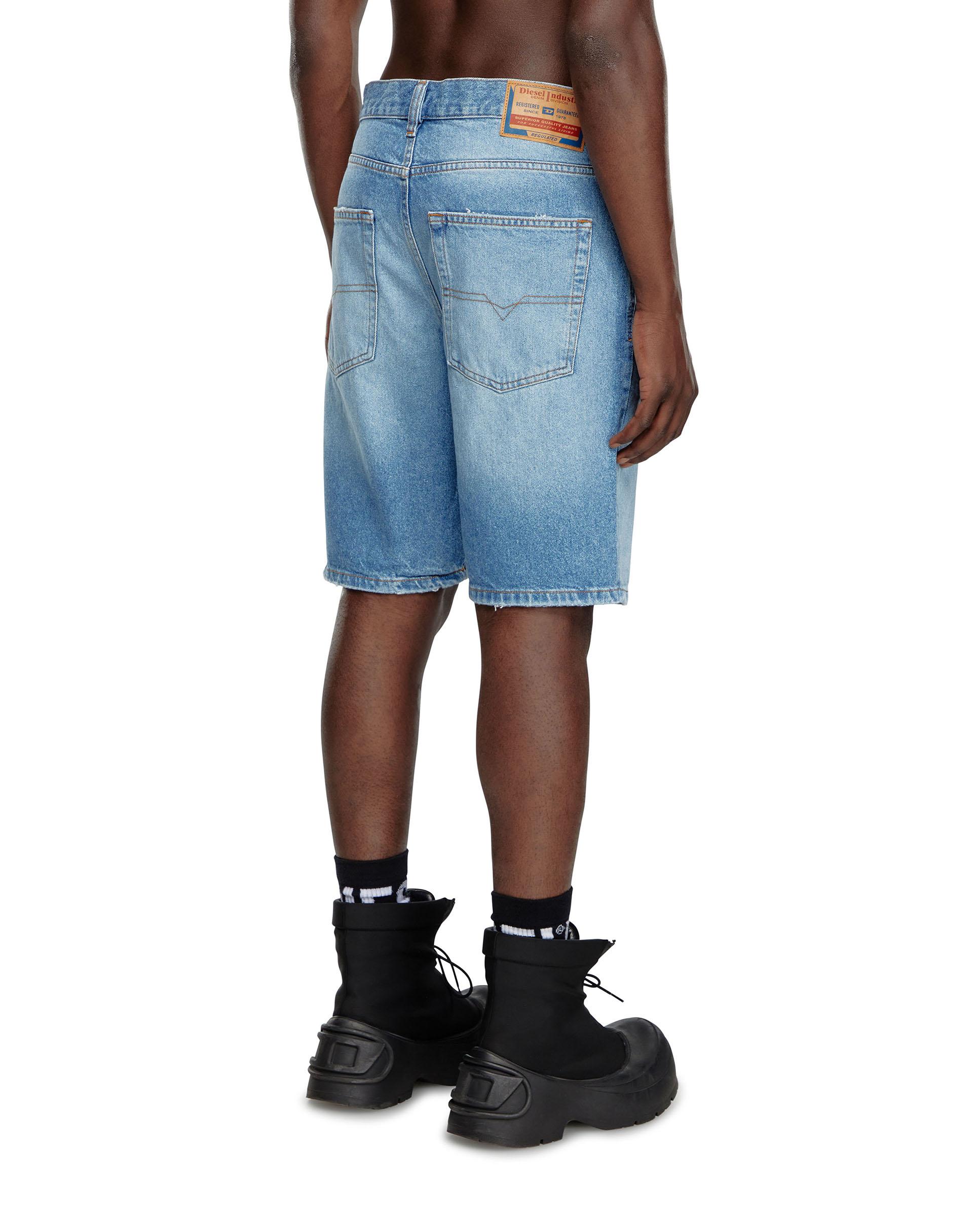 Pantalones cortos de hombre DIESEL denim cinco bolsillos - Azul claro Azul claro-2