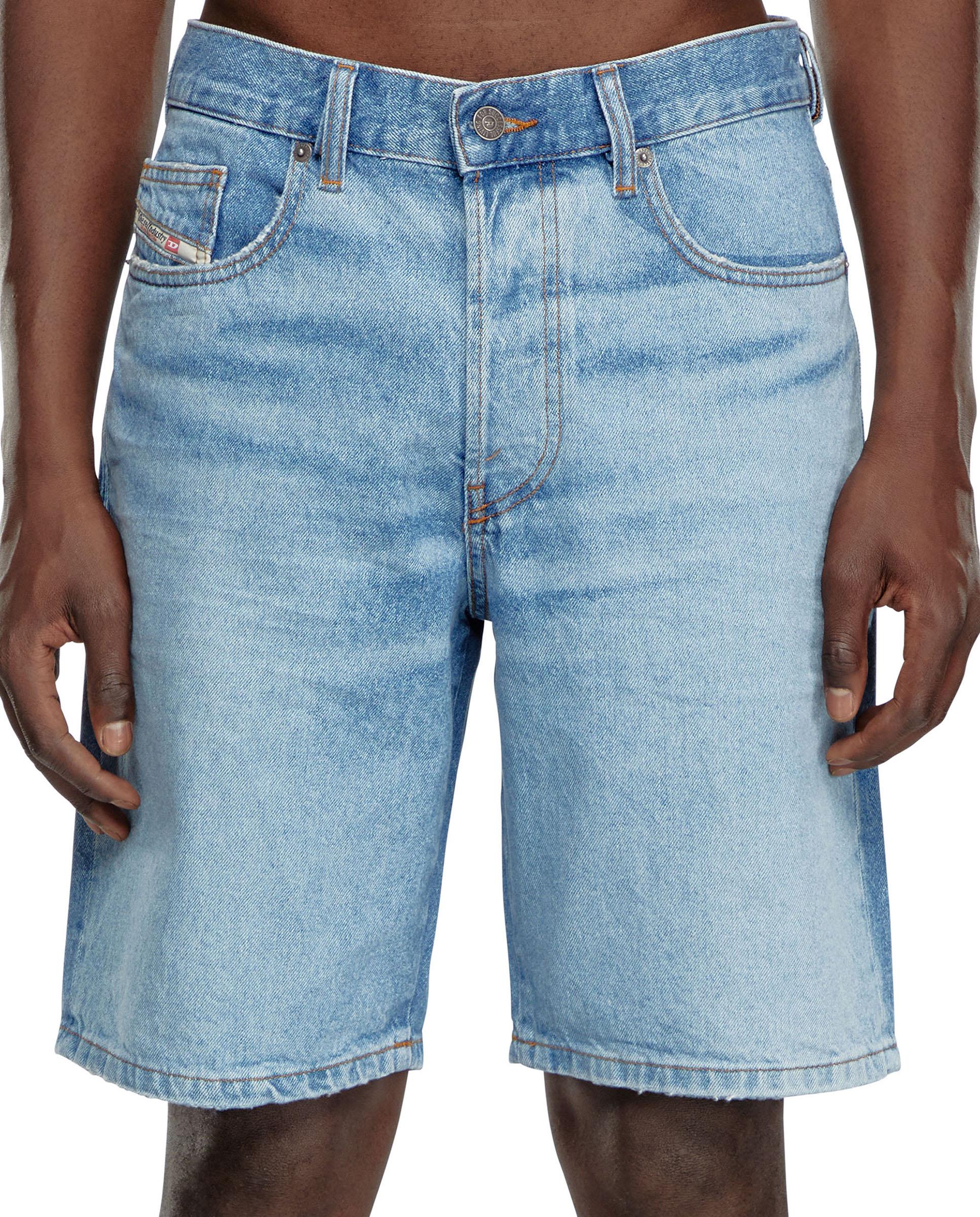 Pantalones cortos de hombre DIESEL denim cinco bolsillos - Azul claro Azul claro-3
