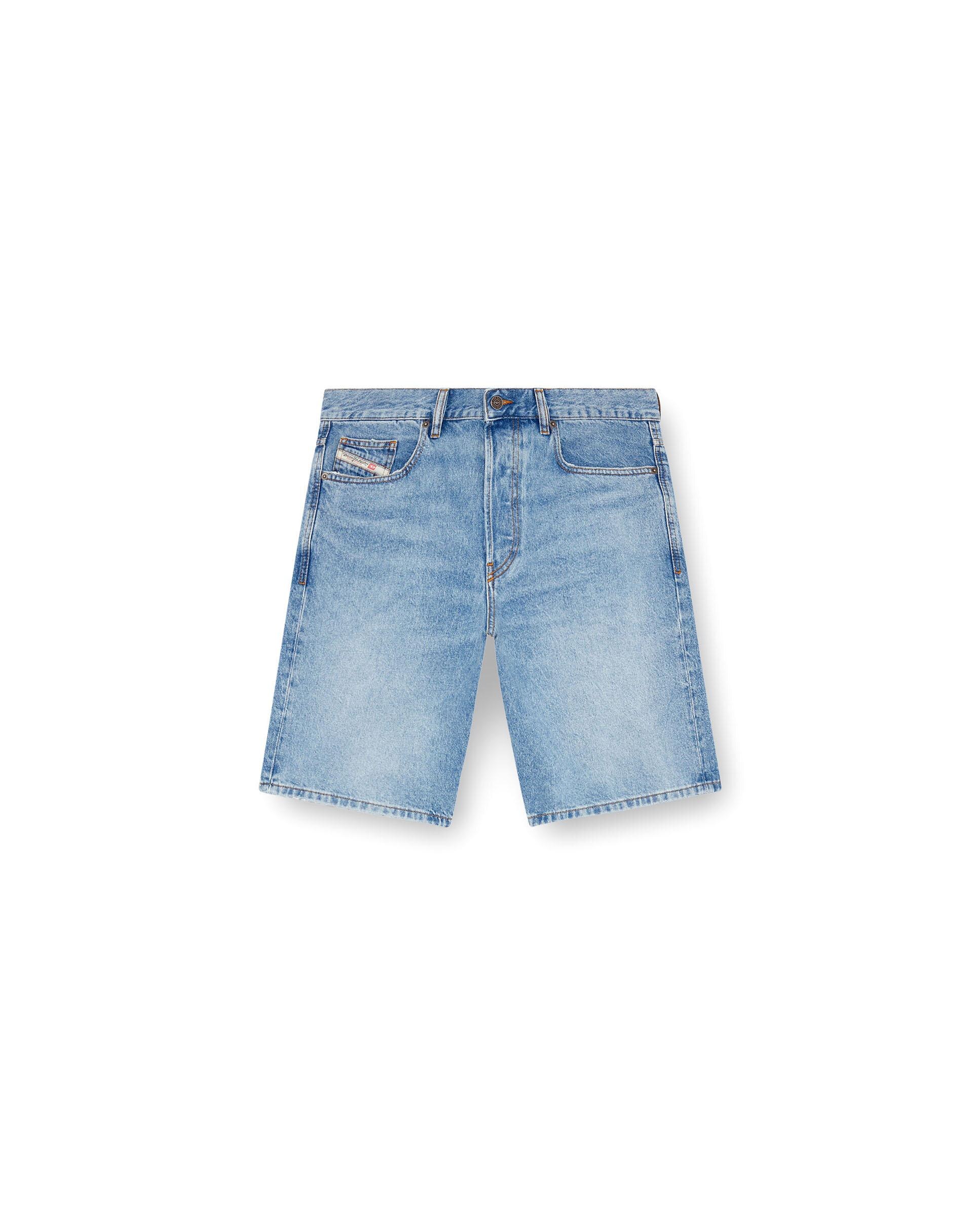 Pantalones cortos de hombre DIESEL denim cinco bolsillos - Azul claro Azul claro-5