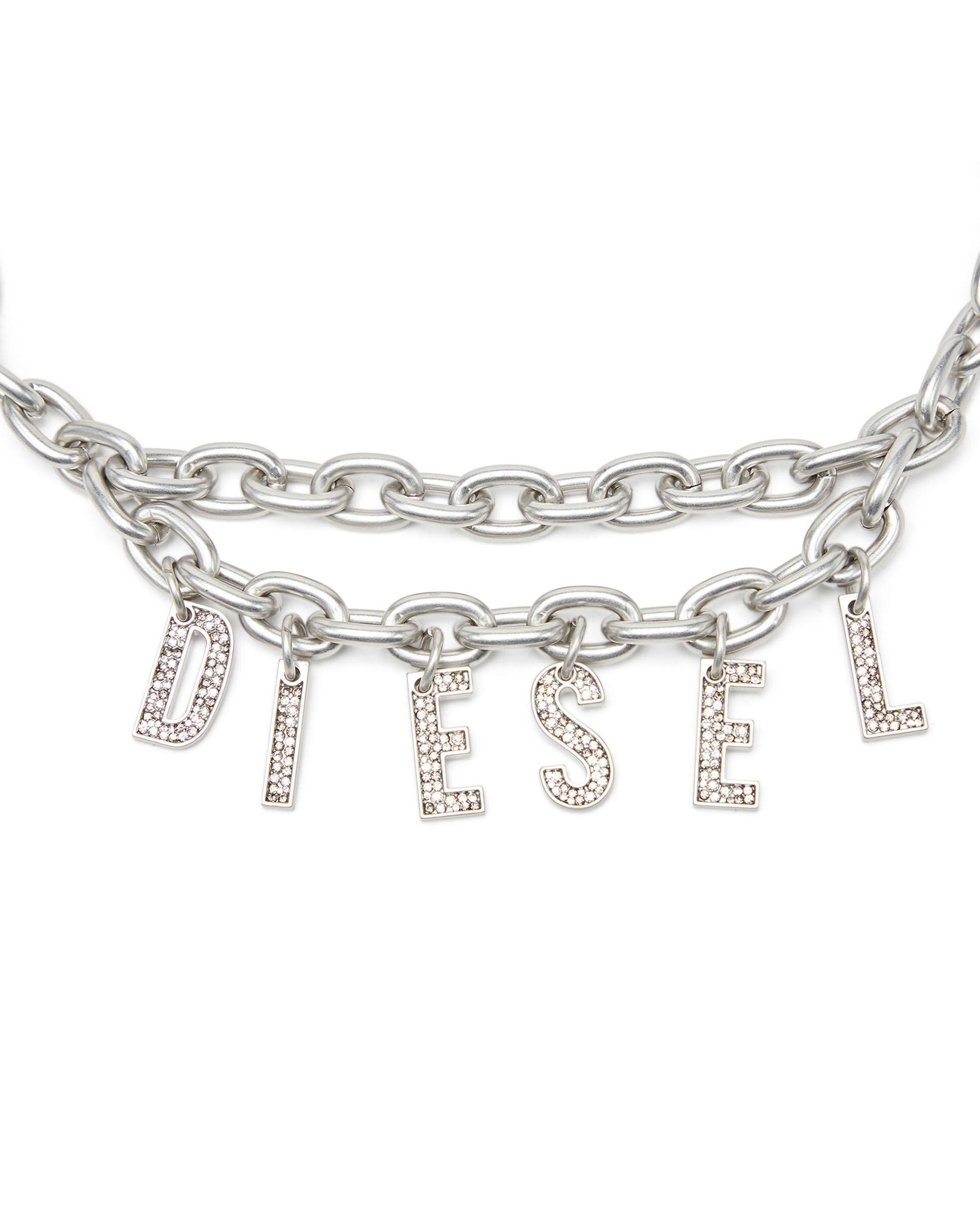 Cinturón de mujer estilo cadena en - Diesel - Plateado Plateado-2