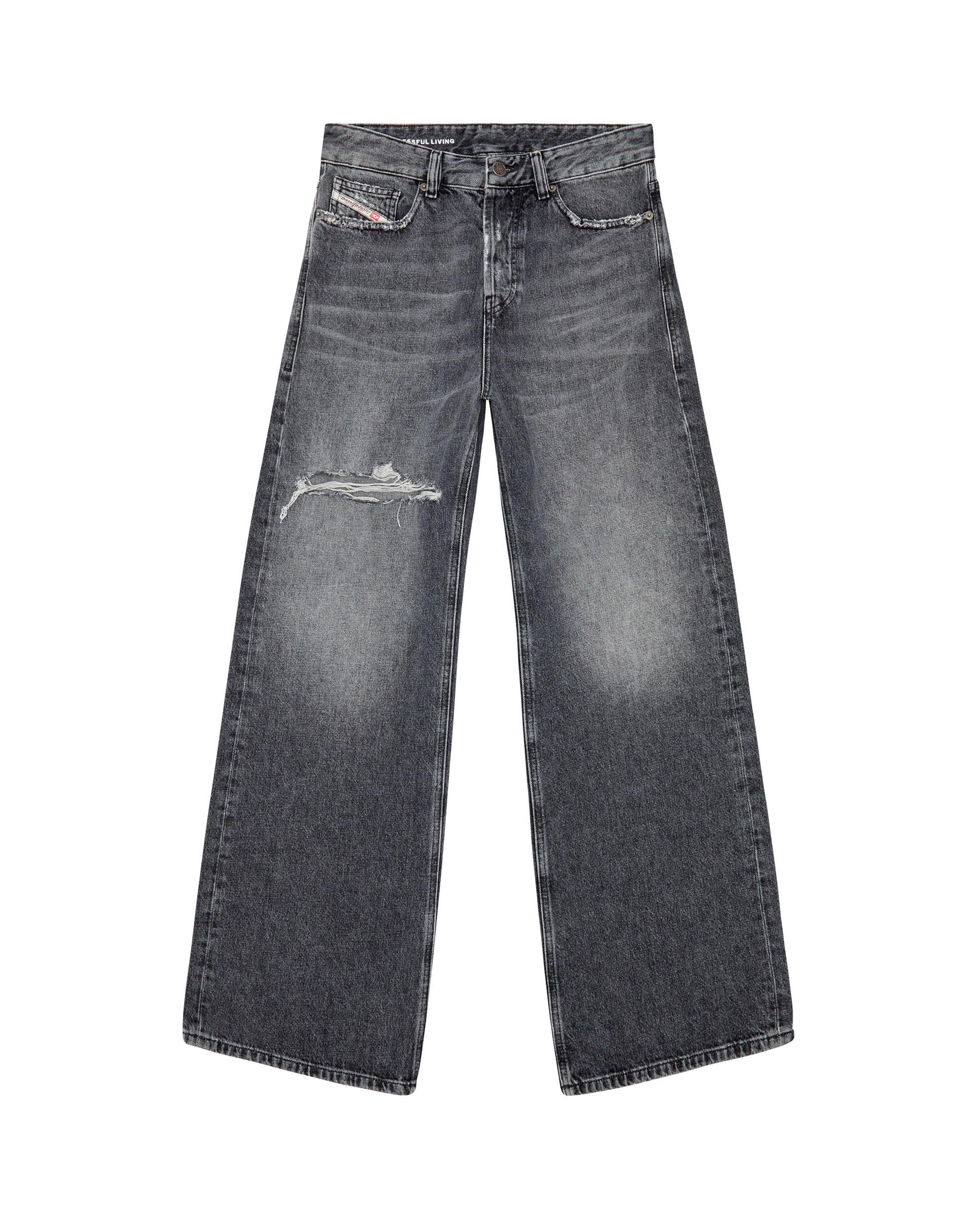 Vaquero campana de mujer y cintura baja - Diesel - Gris Gris-5