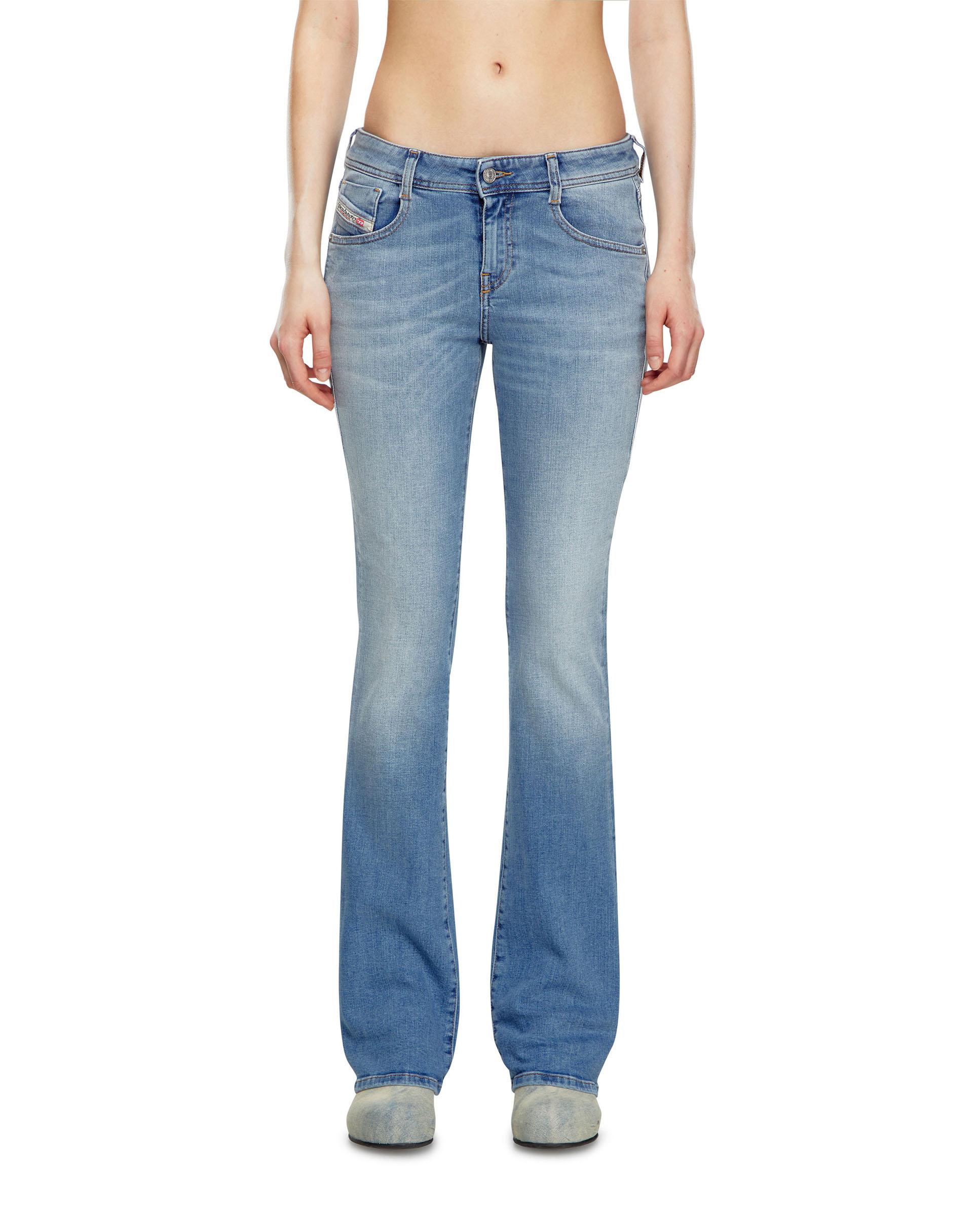 Vaquero campana de mujer de cintura baja - Diesel - Azul Azul-2