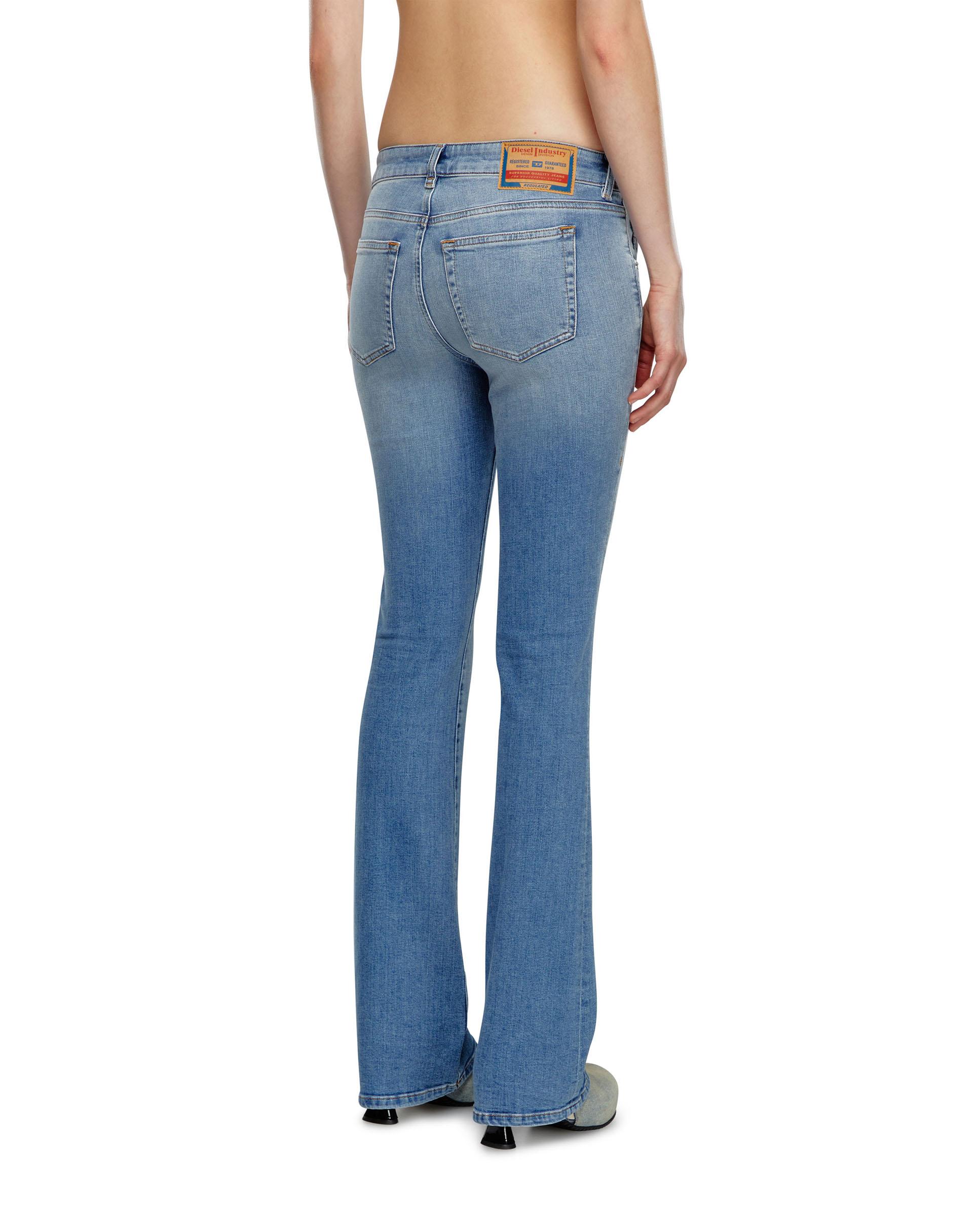Vaquero campana de mujer de cintura baja - Diesel - Azul Azul-3