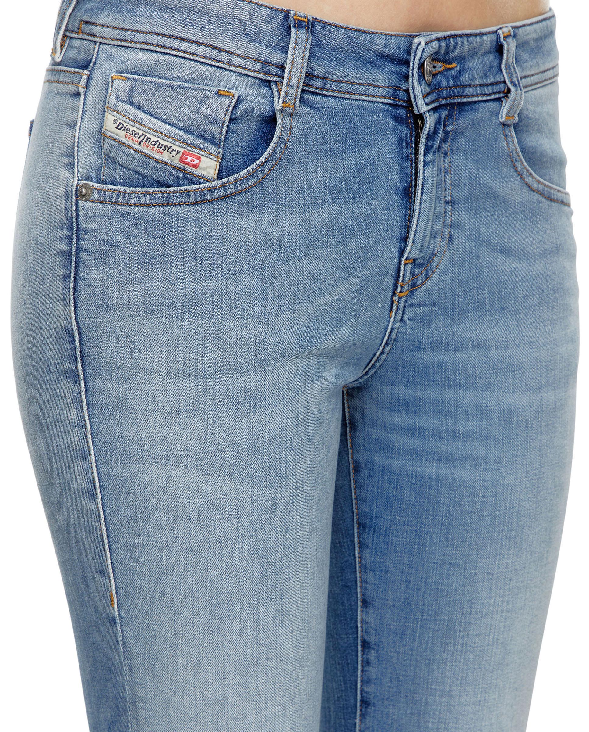 Vaquero campana de mujer de cintura baja - Diesel - Azul Azul-4