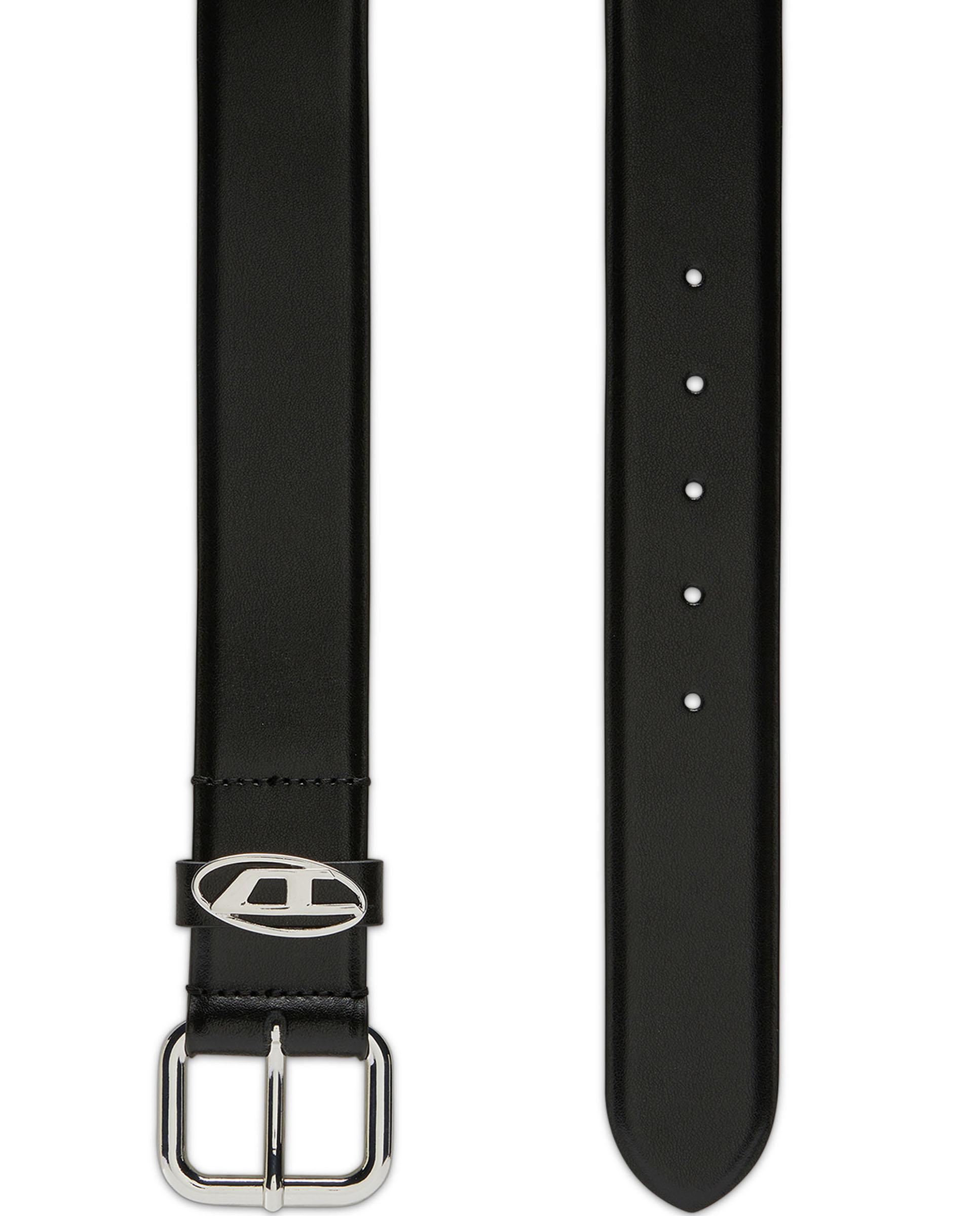 Imagen 2 de Cinturón unisex DIESEL de piel con hebilla metálica - Negro Negro