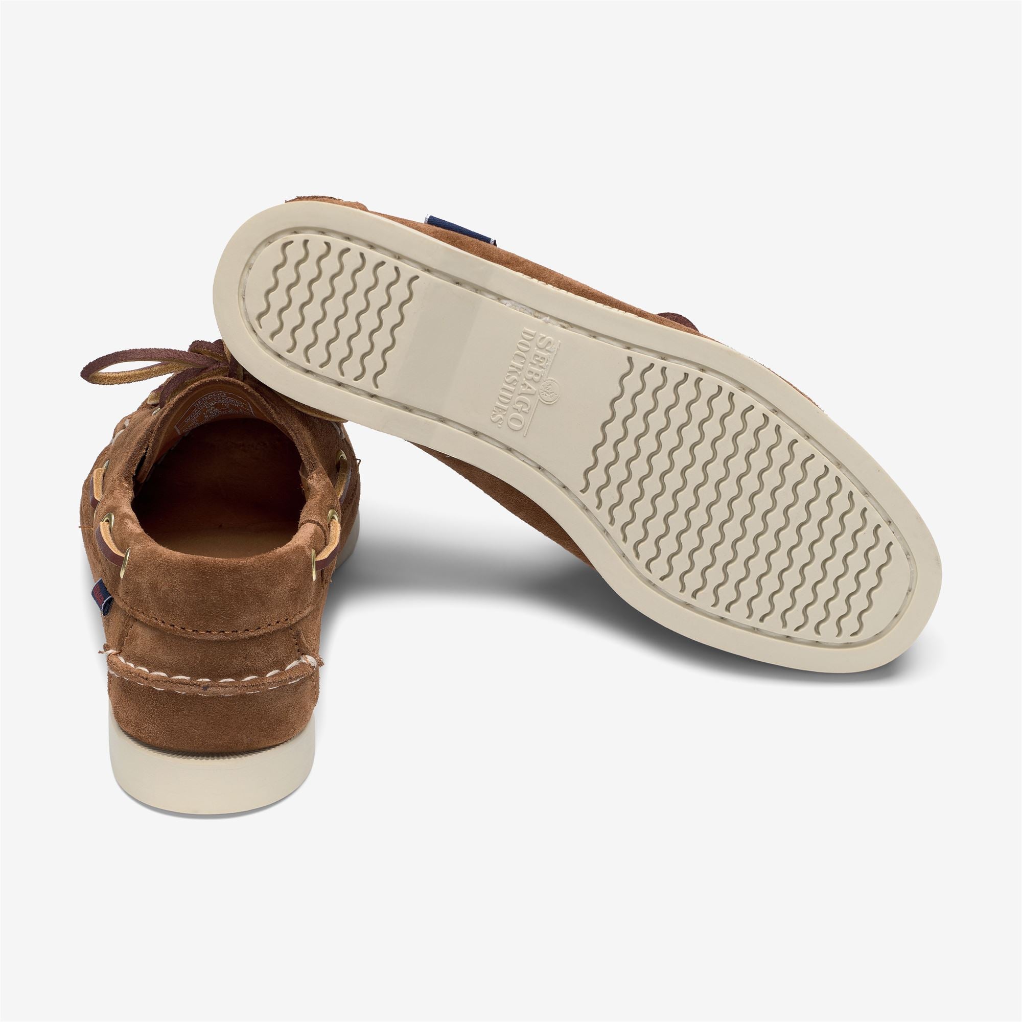 Imagen 4 de Náuticos de mujer de ante con cordones - Sebago - Marrón Marrón