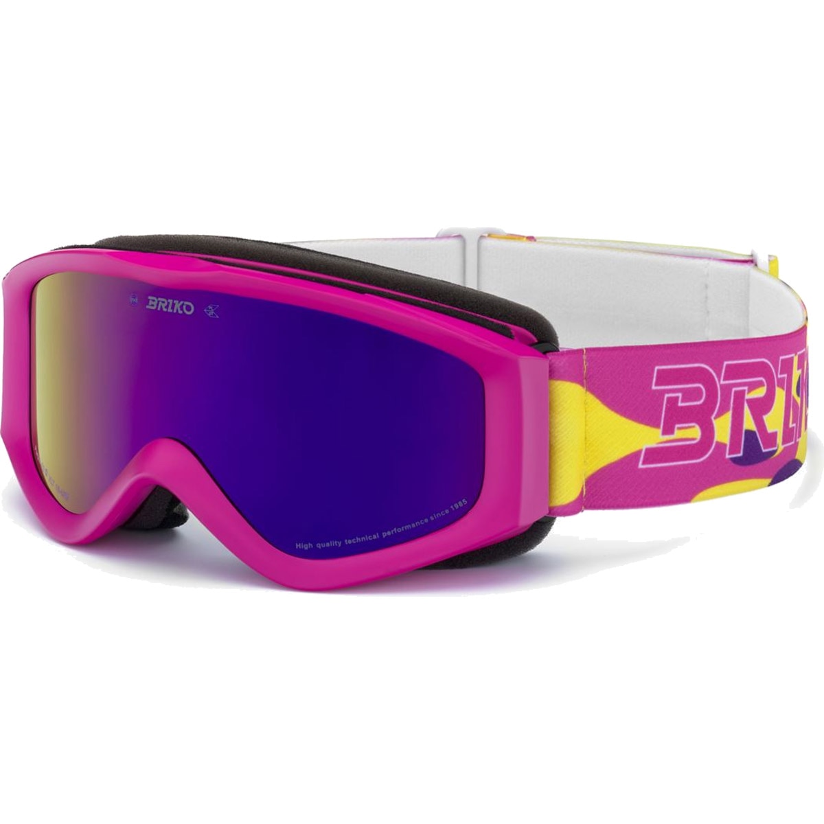 Imagen 0 de Máscara de esquí de niños Thunder Briko Rosa