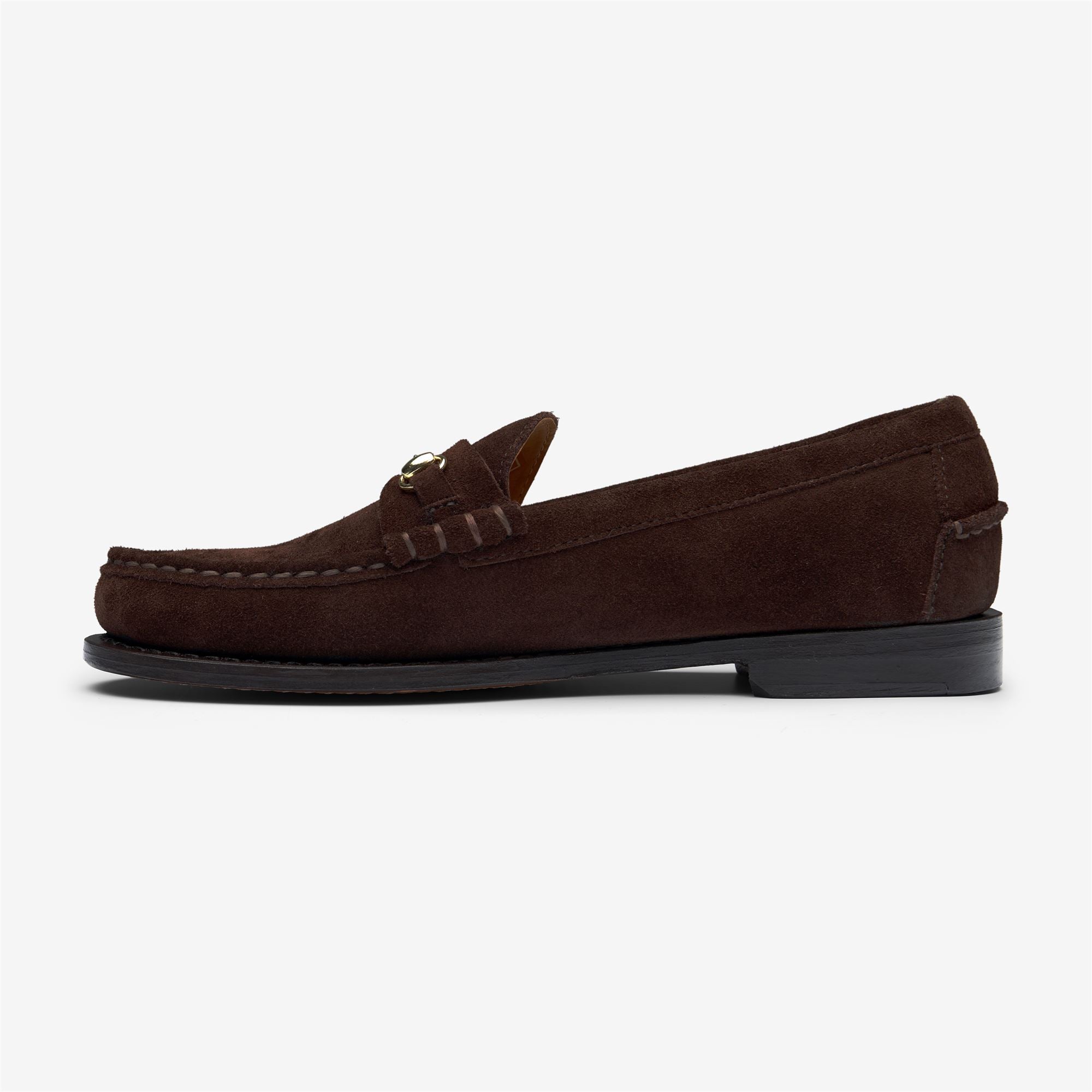 Imagen 2 de Mocasin de mujer en ante con decoración metalica - Sebago - Marrón Marrón