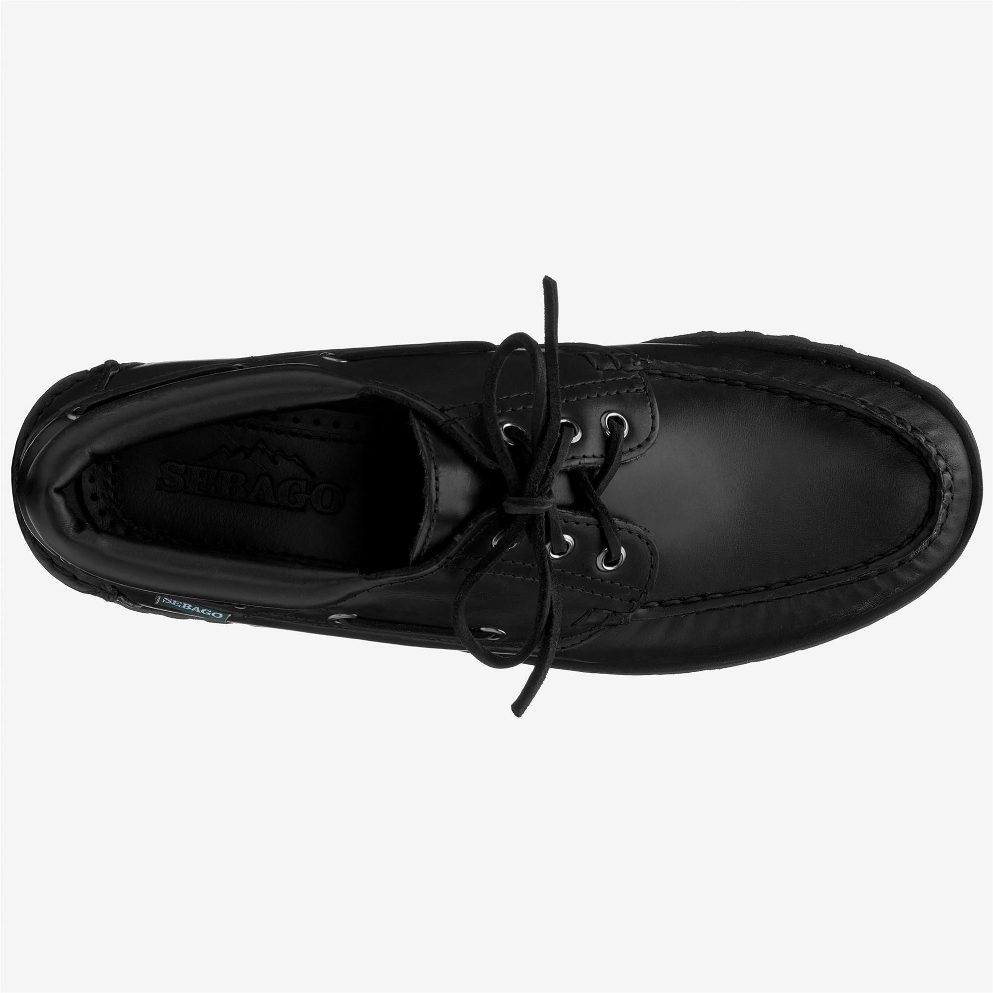Náuticos de hombre de piel con cordones - Sebago - Negro Negro-4