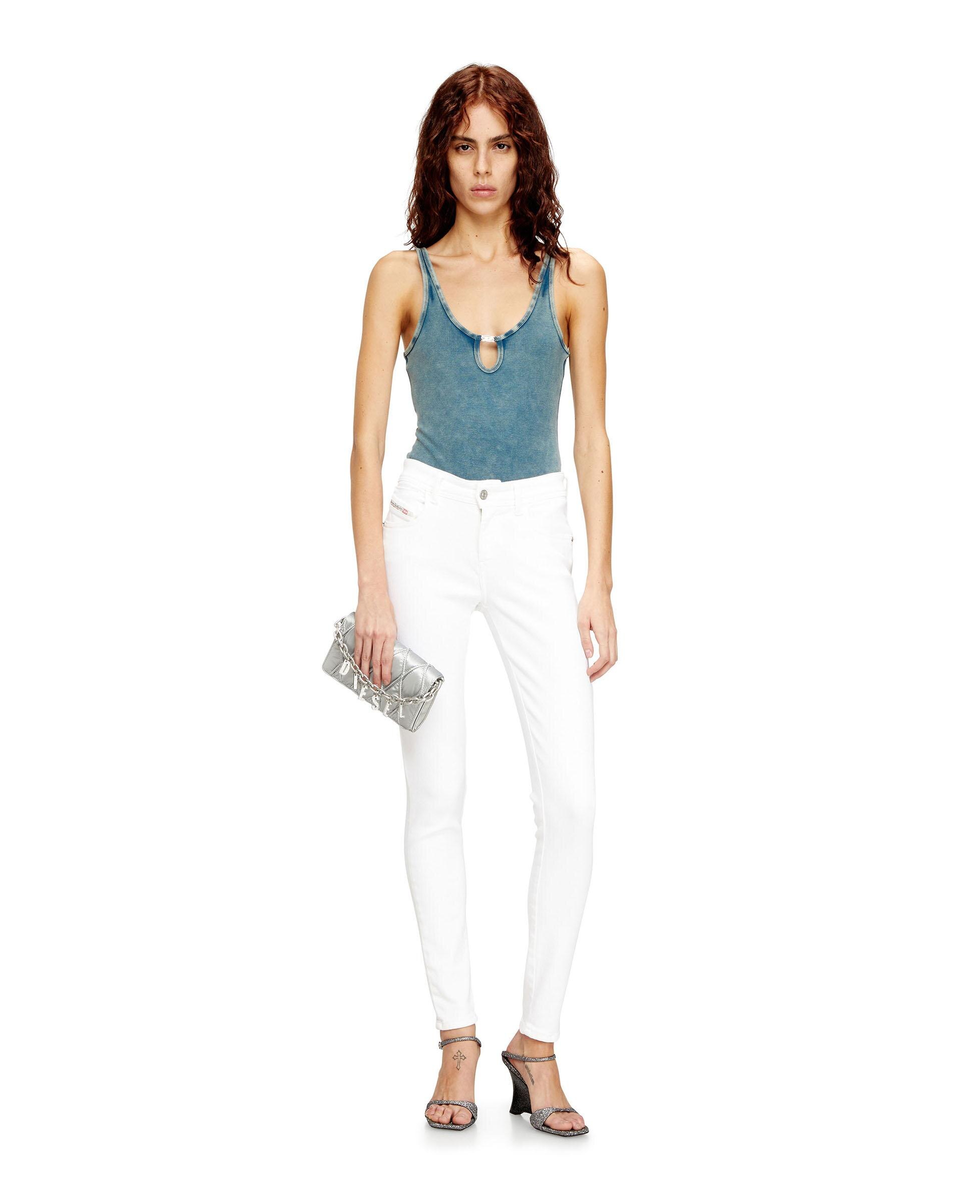 Vaqueros pitillo de mujer DIESEL pernera super-skinny - Blanco Blanco-4