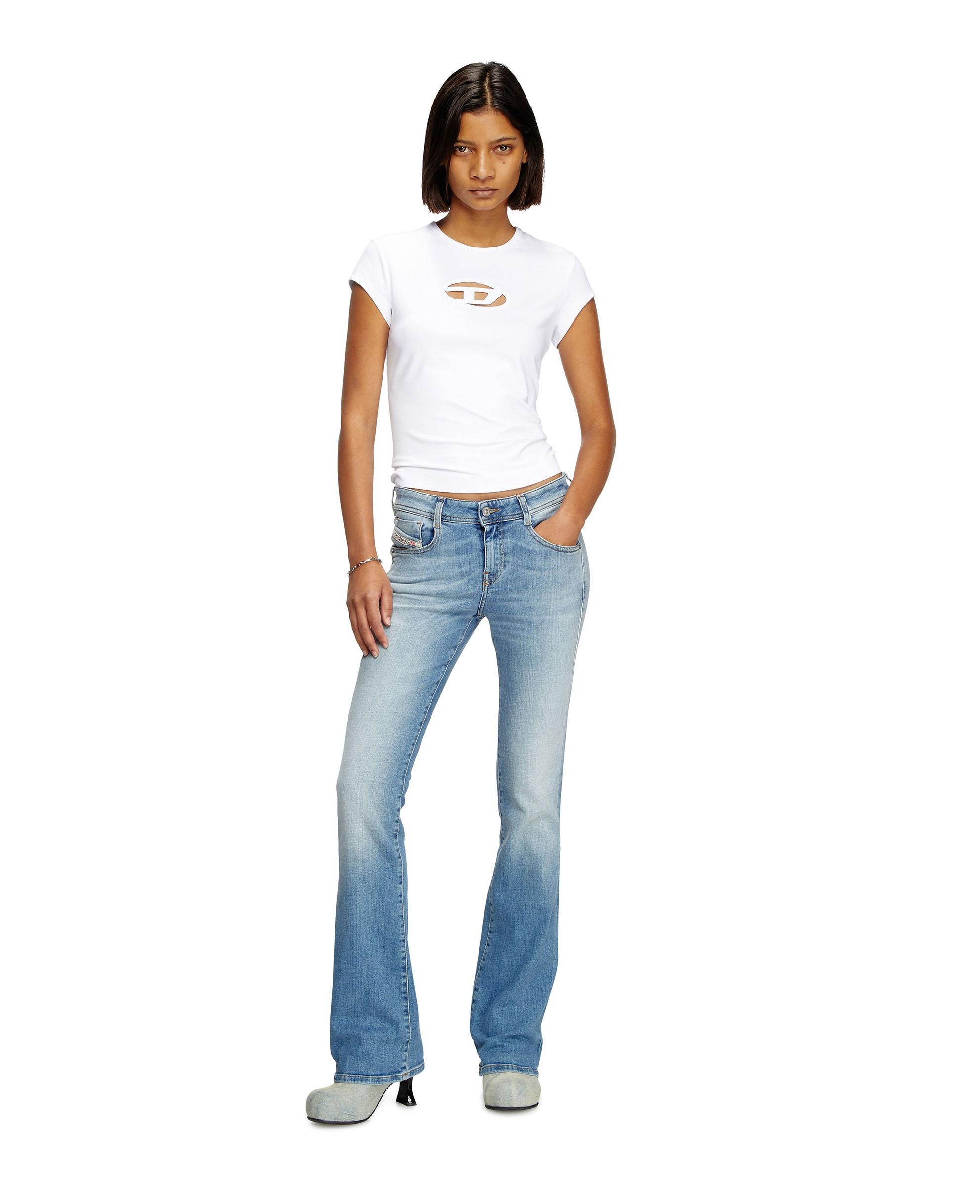 Camiseta de mujer DIESEL de manga corta con logo - Blanco Blanco-3