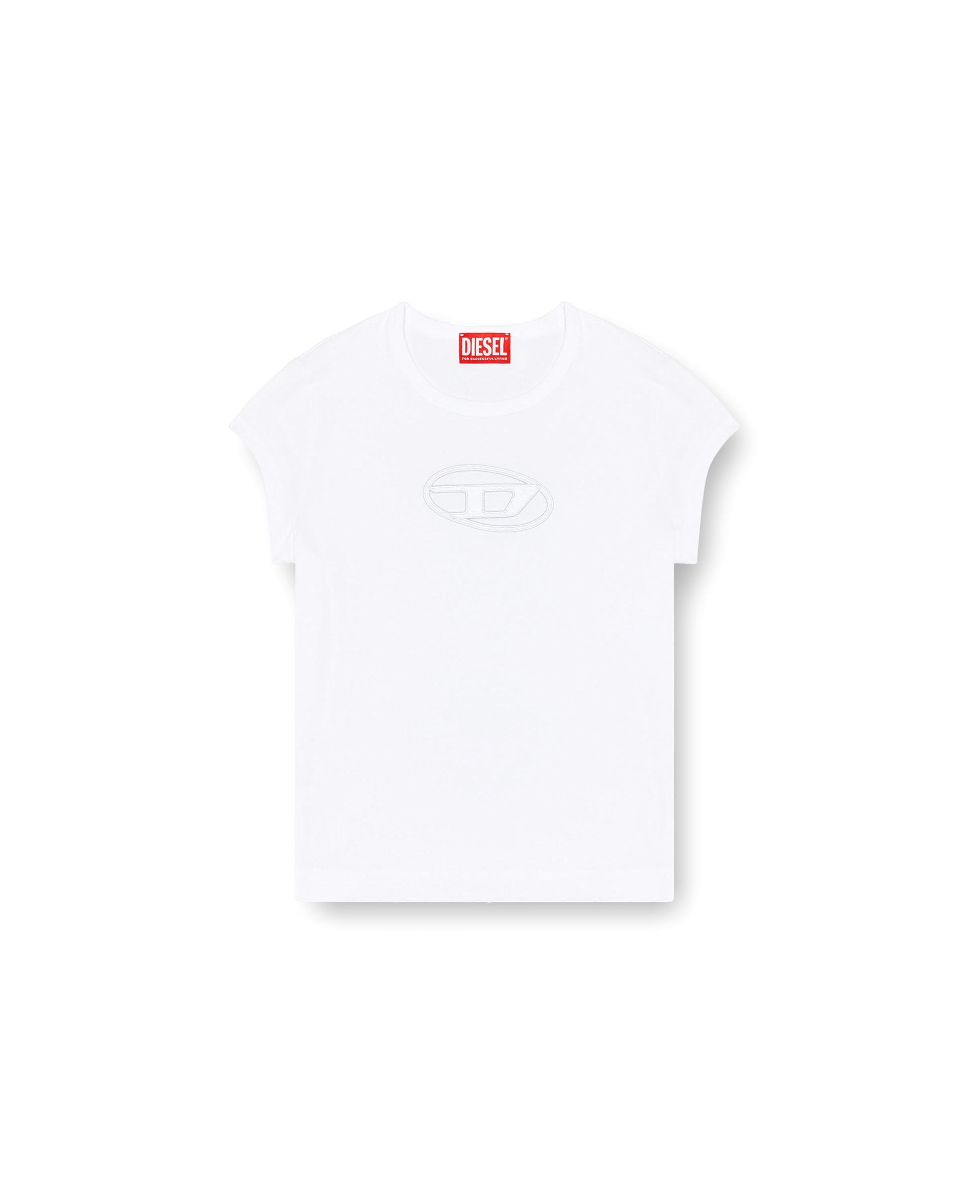 Camiseta de mujer DIESEL de manga corta con logo - Blanco Blanco-4