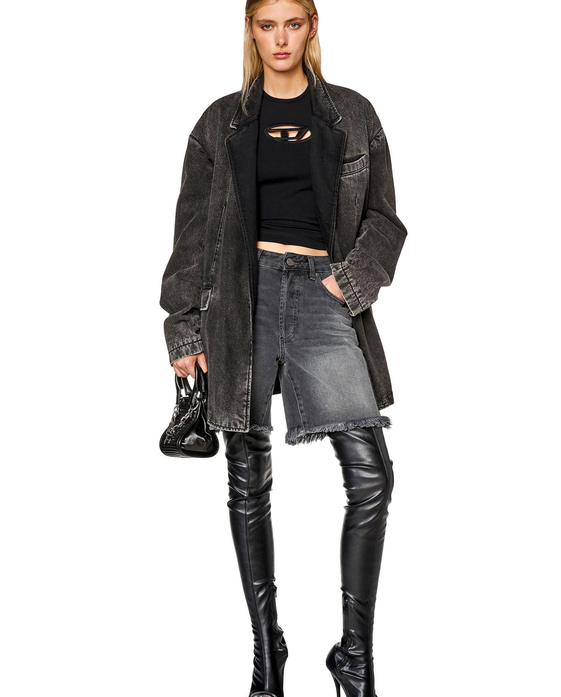 Camiseta de mujer DIESEL de manga corta con logo - Negro Negro-4