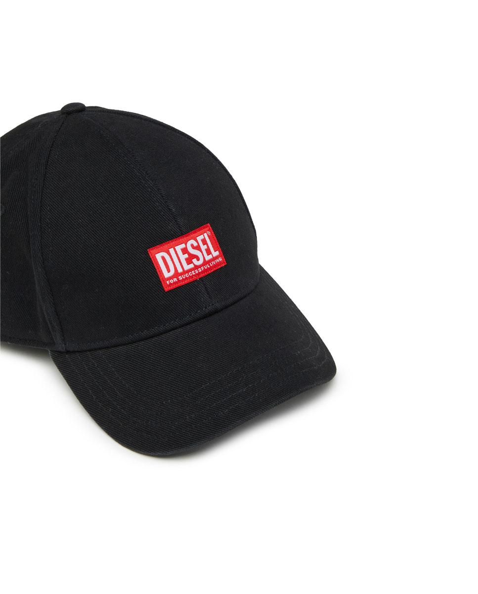 Gorra de hombre con parche Diesel de color - Negro Negro-3