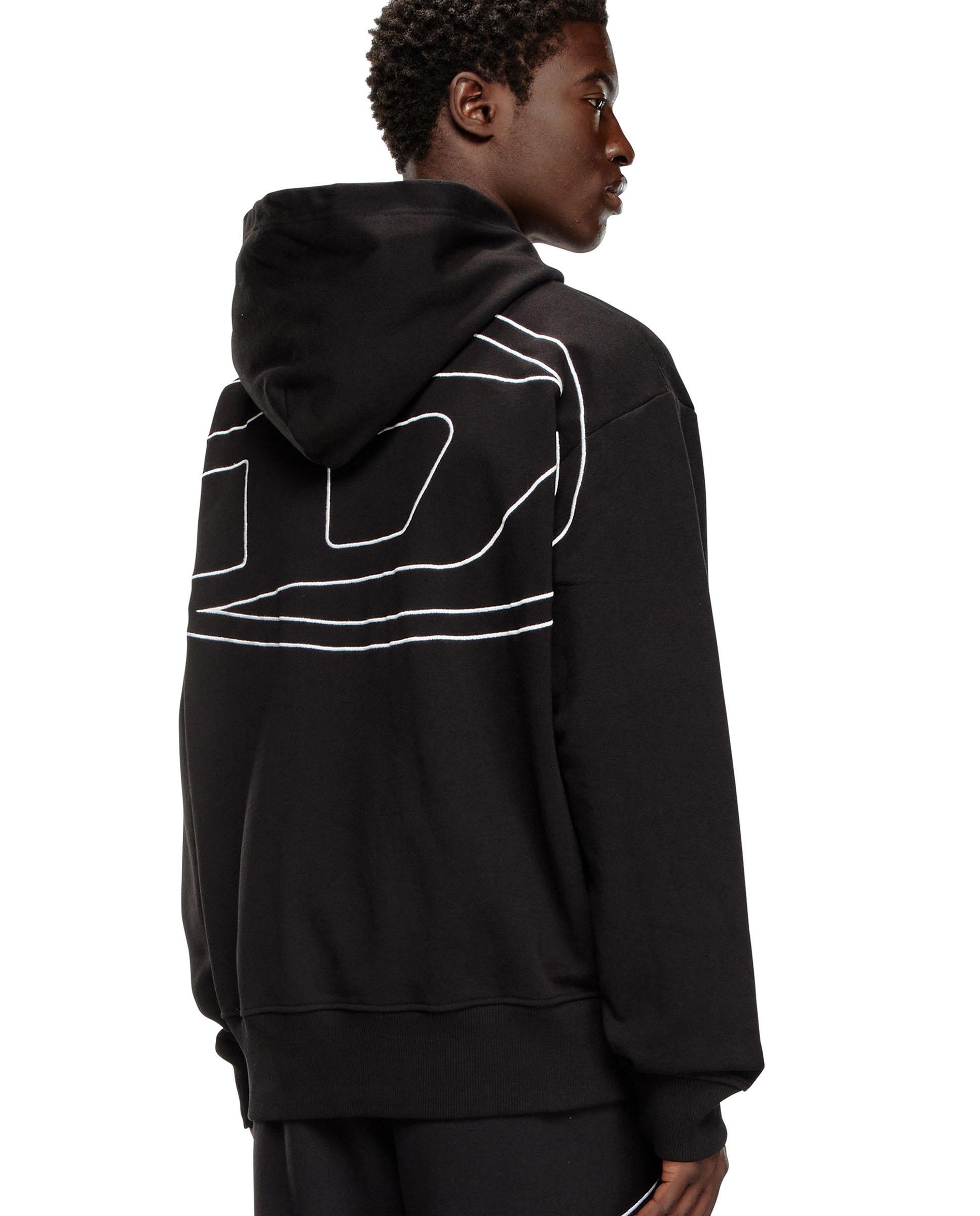 Imagen 0 de Sudadera de hombre con capucha con bordado del logotipo Negro