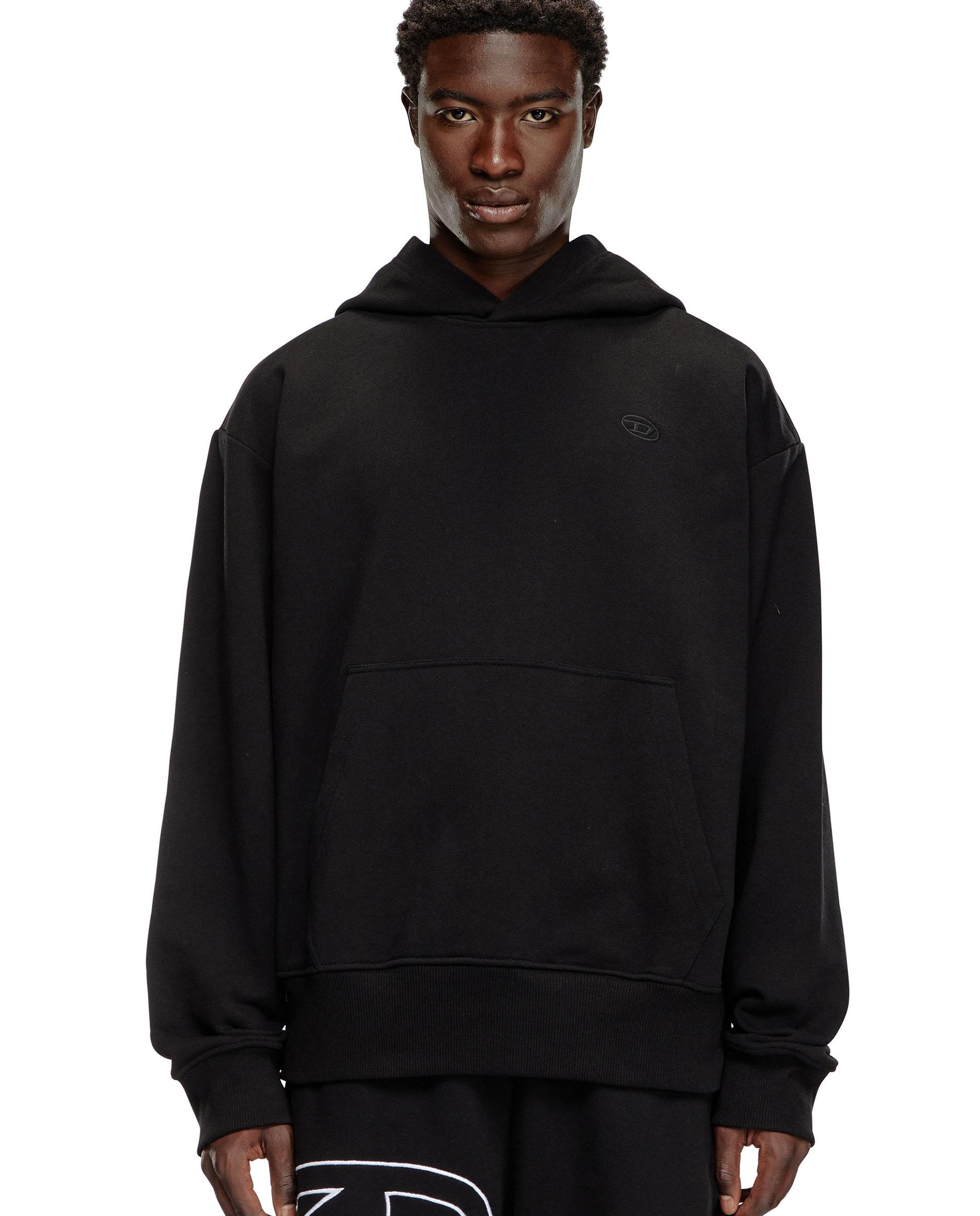 Sudadera de hombre con capucha con bordado del logotipo - Diesel - Negro Negro-2