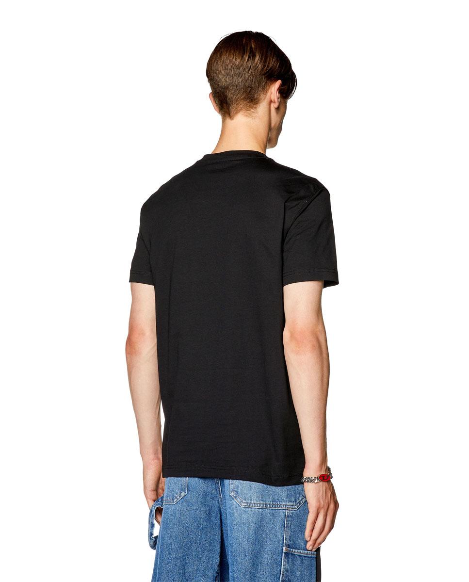 Camiseta de hombre en negro de manga corta Diesel El Corte Ingl s