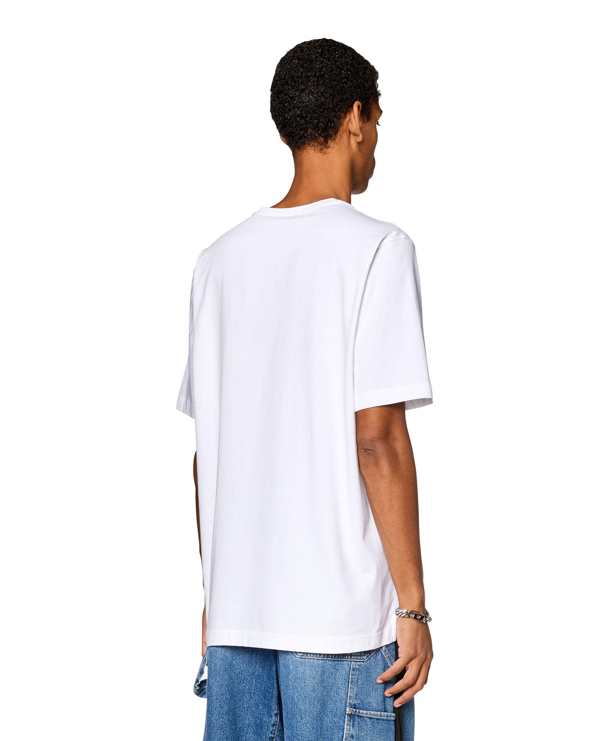 Camiseta de manga corta de hombre DIESEL de algodón - Blanco Blanco-2