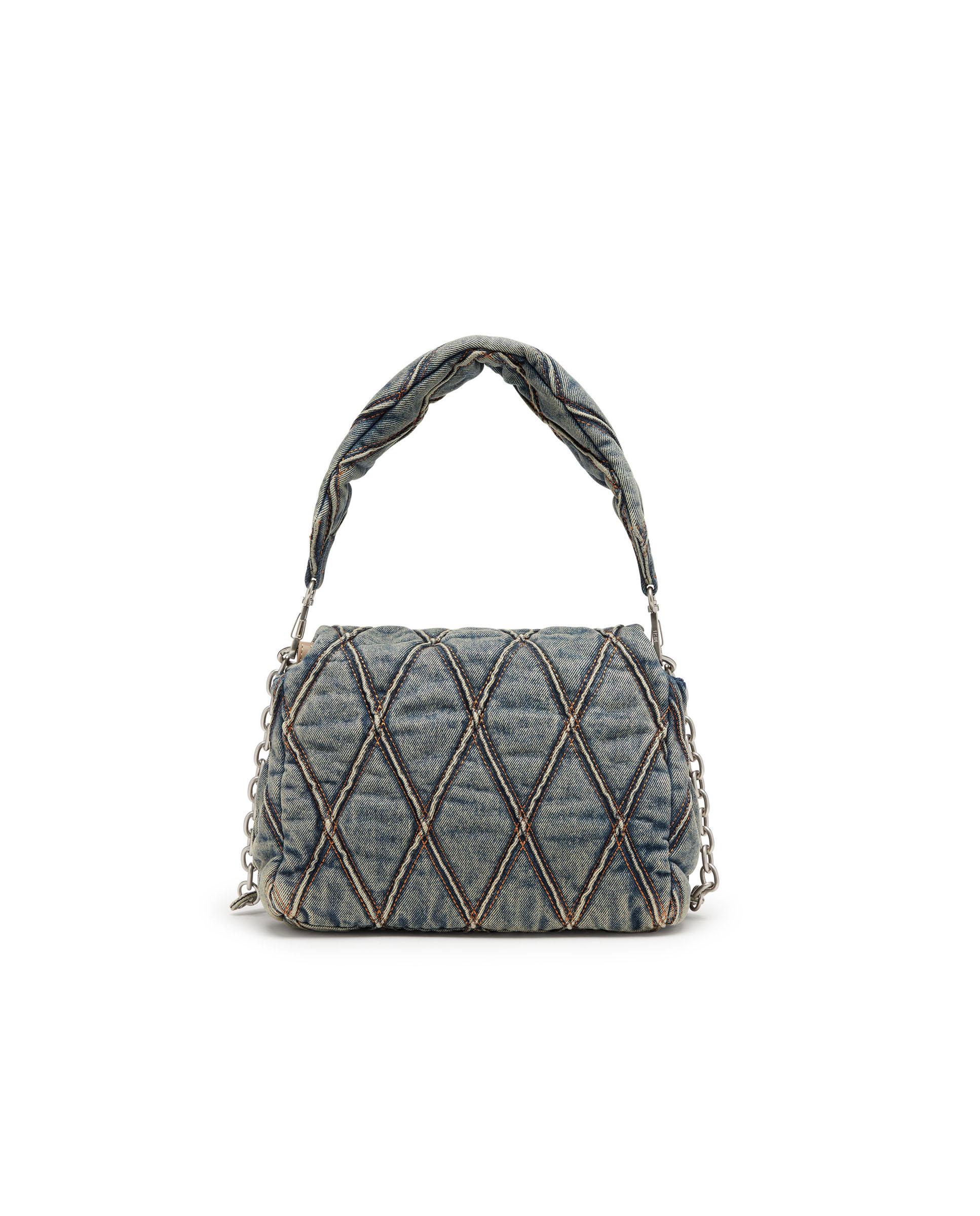Bolso de hombro DIESEL de mujer con estampado geométrico - Azul claro Azul claro-2