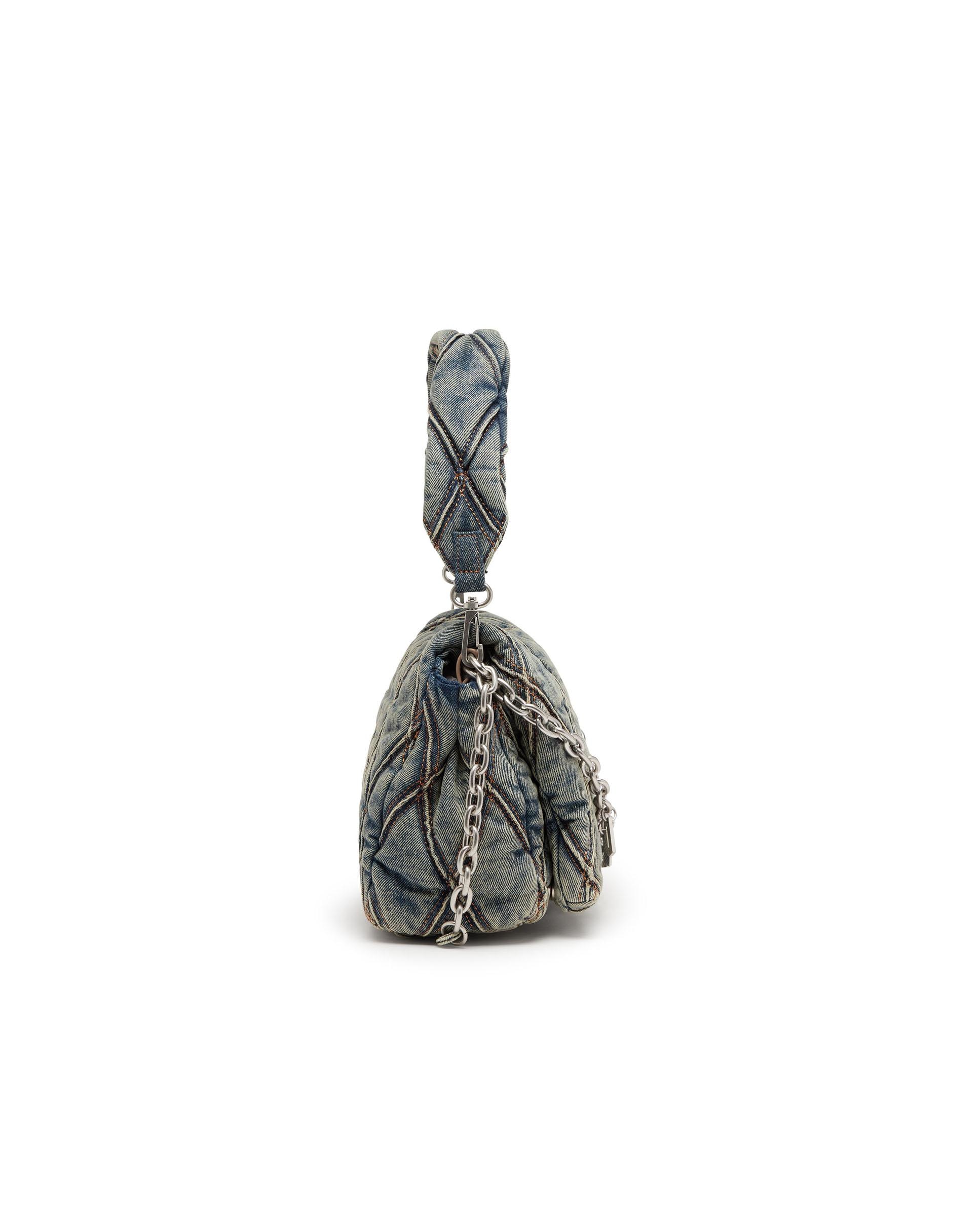 Bolso de hombro DIESEL de mujer con estampado geométrico - Azul claro Azul claro-3