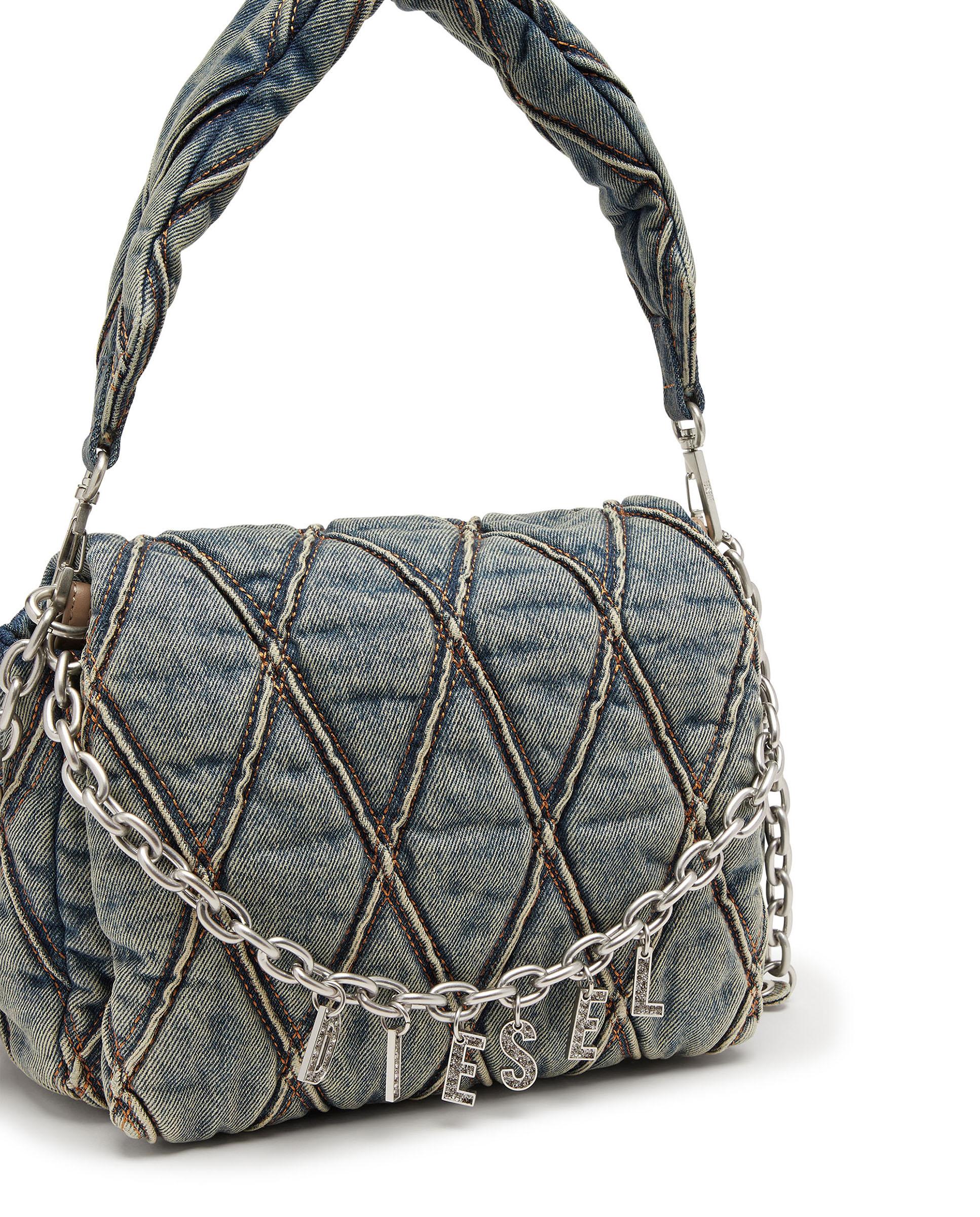 Bolso de hombro DIESEL de mujer con estampado geométrico - Azul claro Azul claro-5