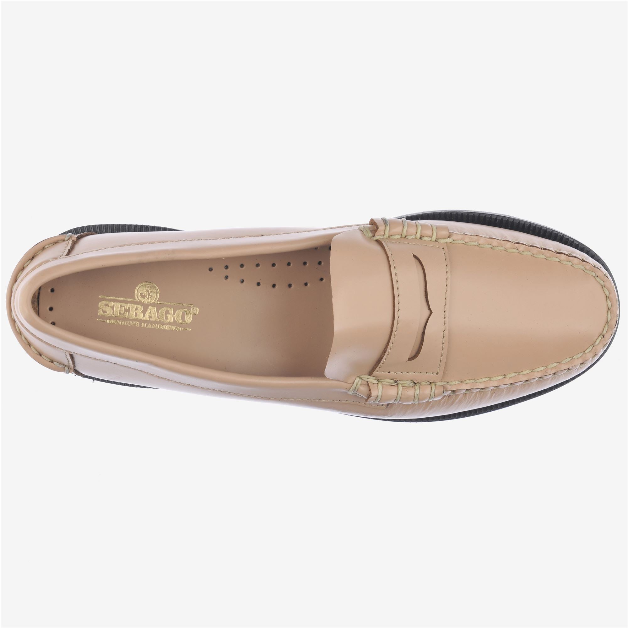 Mocasines de mujer de piel impermeables con suela de cuero - Sebago - Beige Beige-4