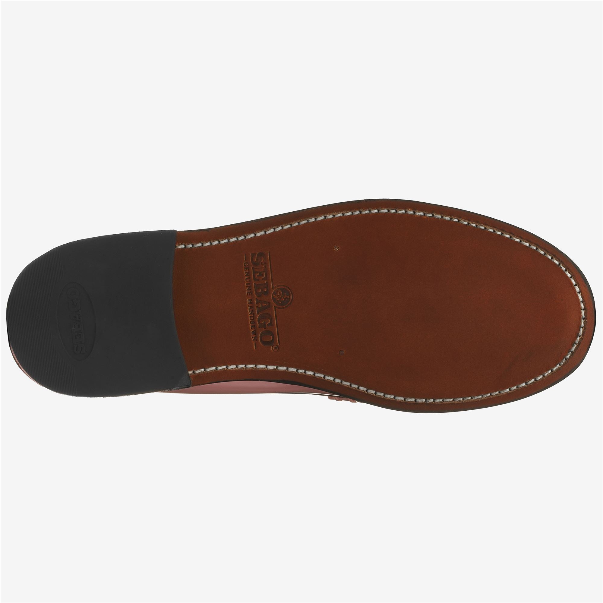 Mocasines de mujer de piel impermeables con suela de cuero - Sebago - Rosa Rosa-3