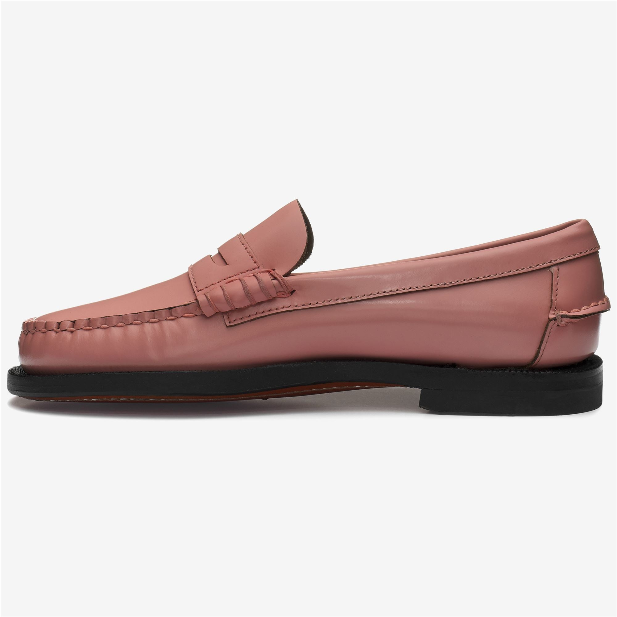 Mocasines de mujer de piel impermeables con suela de cuero - Sebago - Rosa Rosa-2