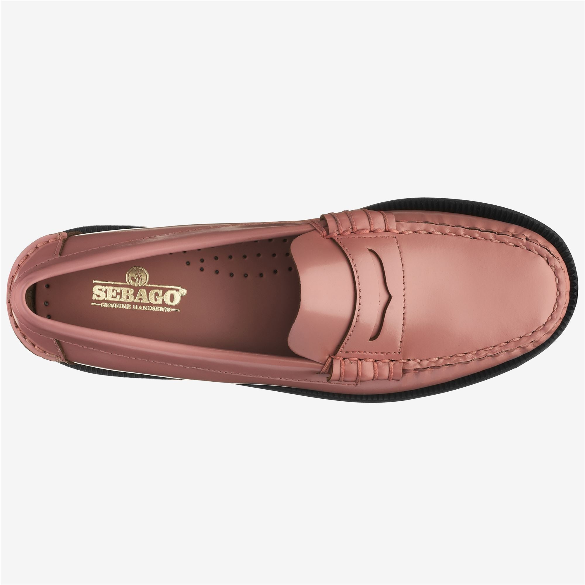 Mocasines de mujer de piel impermeables con suela de cuero - Sebago - Rosa Rosa-4