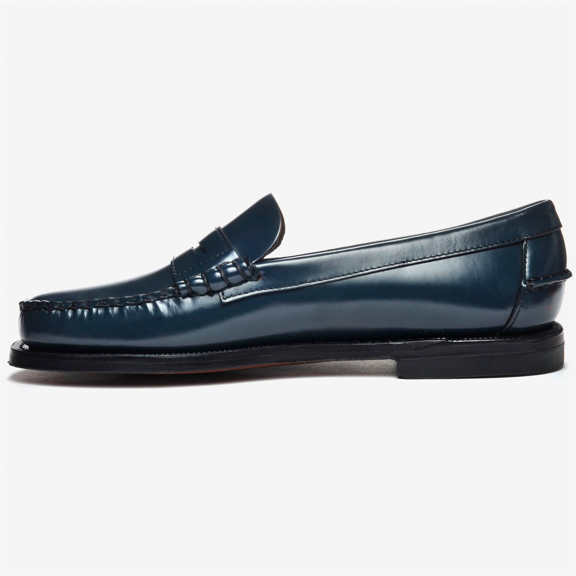 Mocasines de mujer de piel impermeables con suela de cuero - Sebago - Azul Azul-2