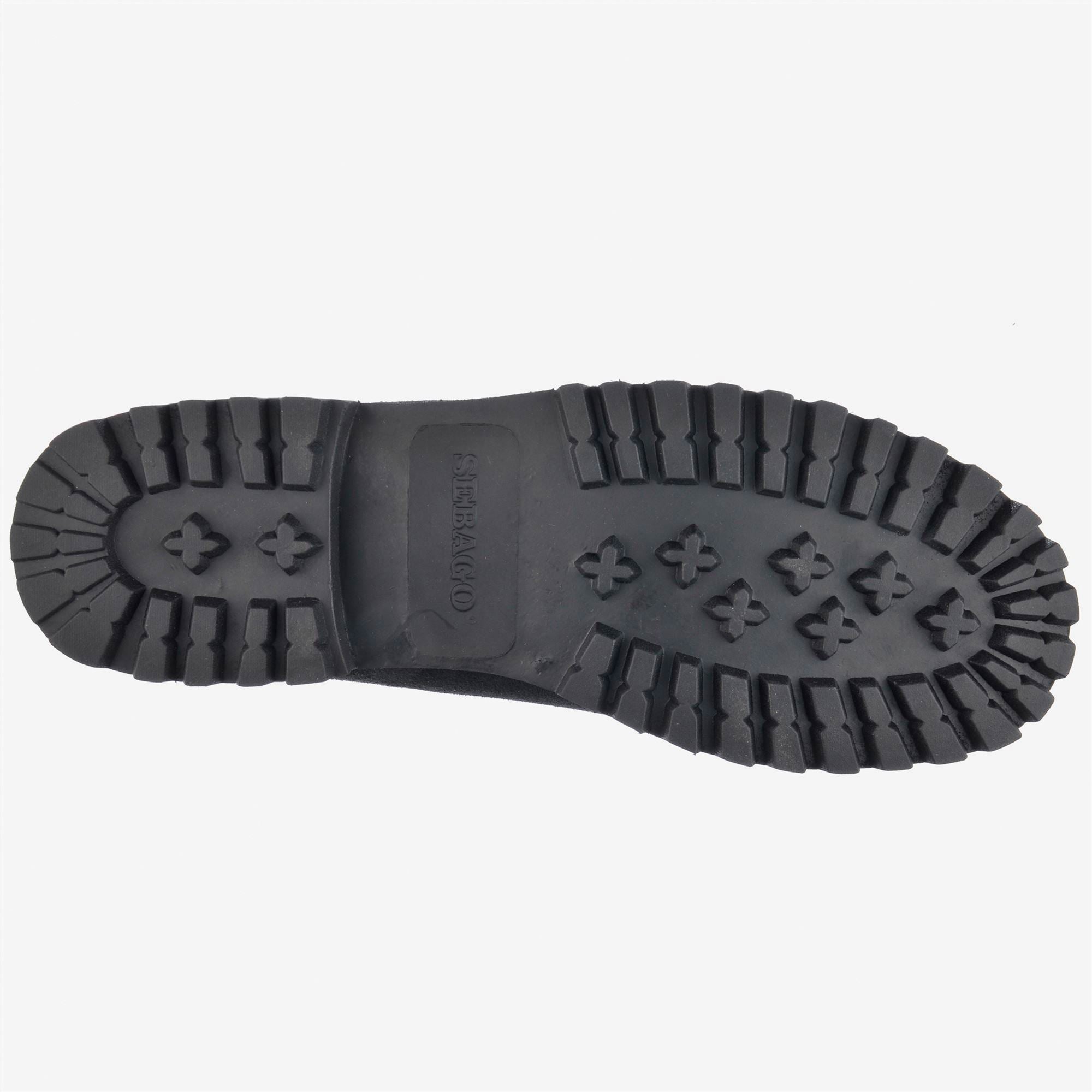 Botines de mujer de ante con cierre elástico - Sebago - Negro Negro-3