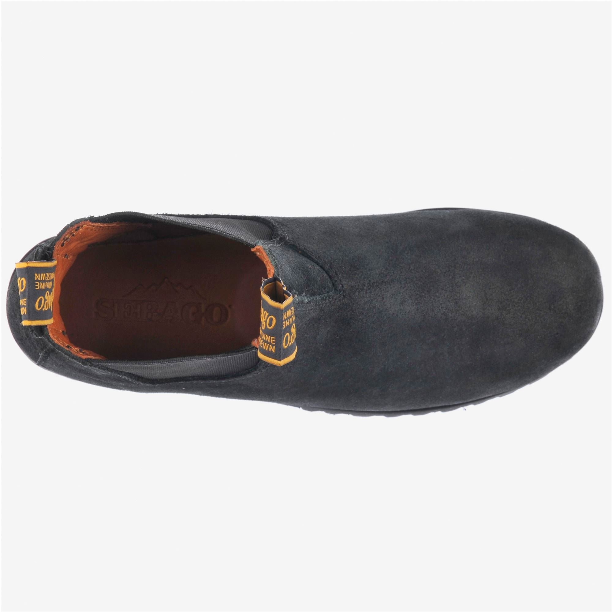 Botines de mujer de ante con cierre elástico - Sebago - Negro Negro-4