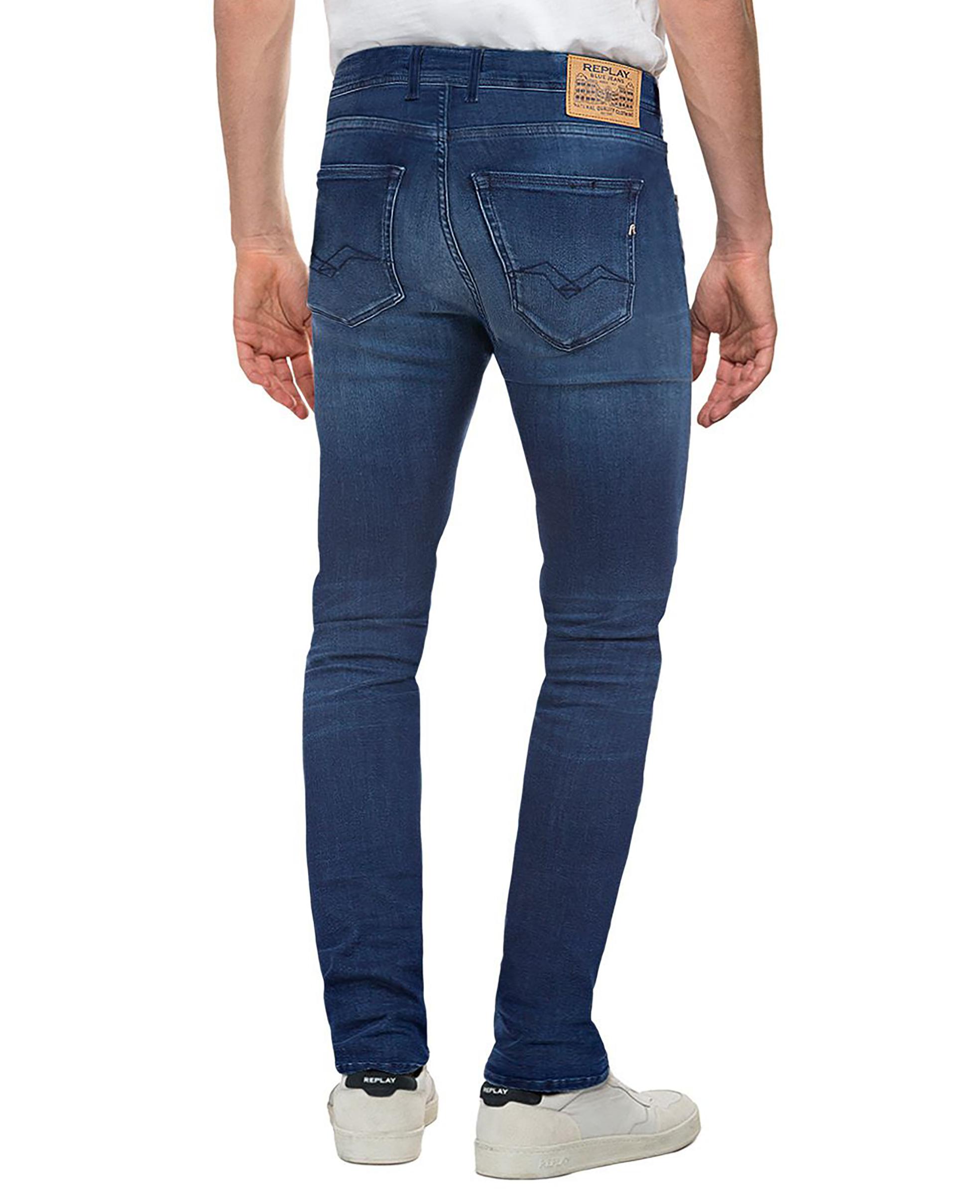Vaquero de hombre slim fit cinco bolsillos - Replay - Azul Azul-2