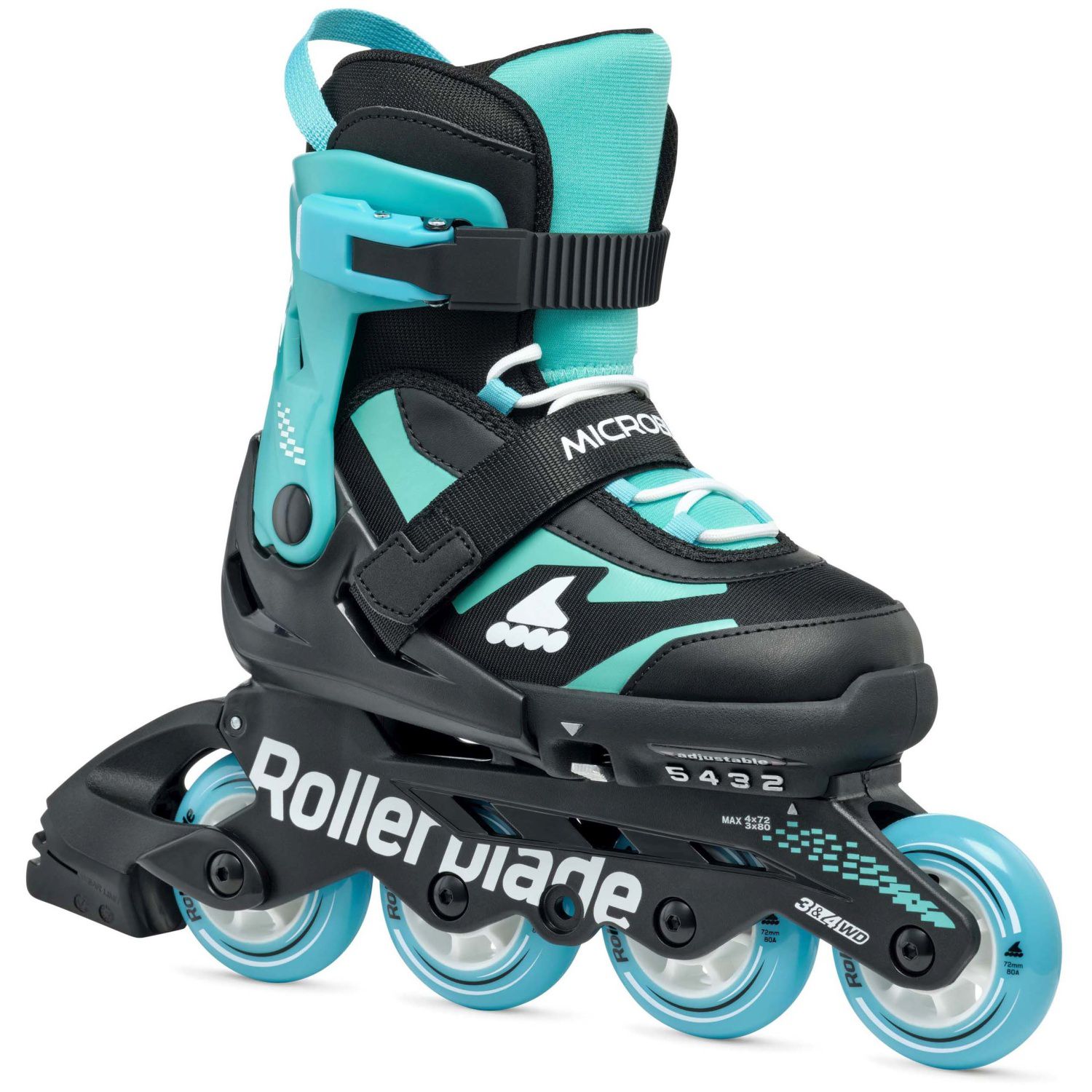Imagen 1 de Patines de niños MICROBLADE Rollerblade - Negro Negro