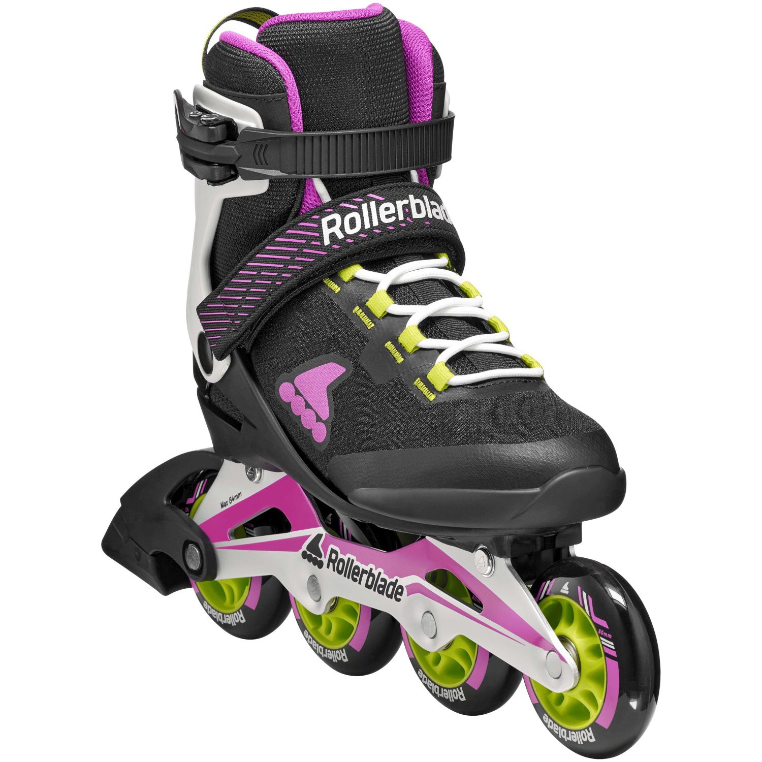 Patines de mujer macroblade 80 w rollerblade - Negro Negro-3