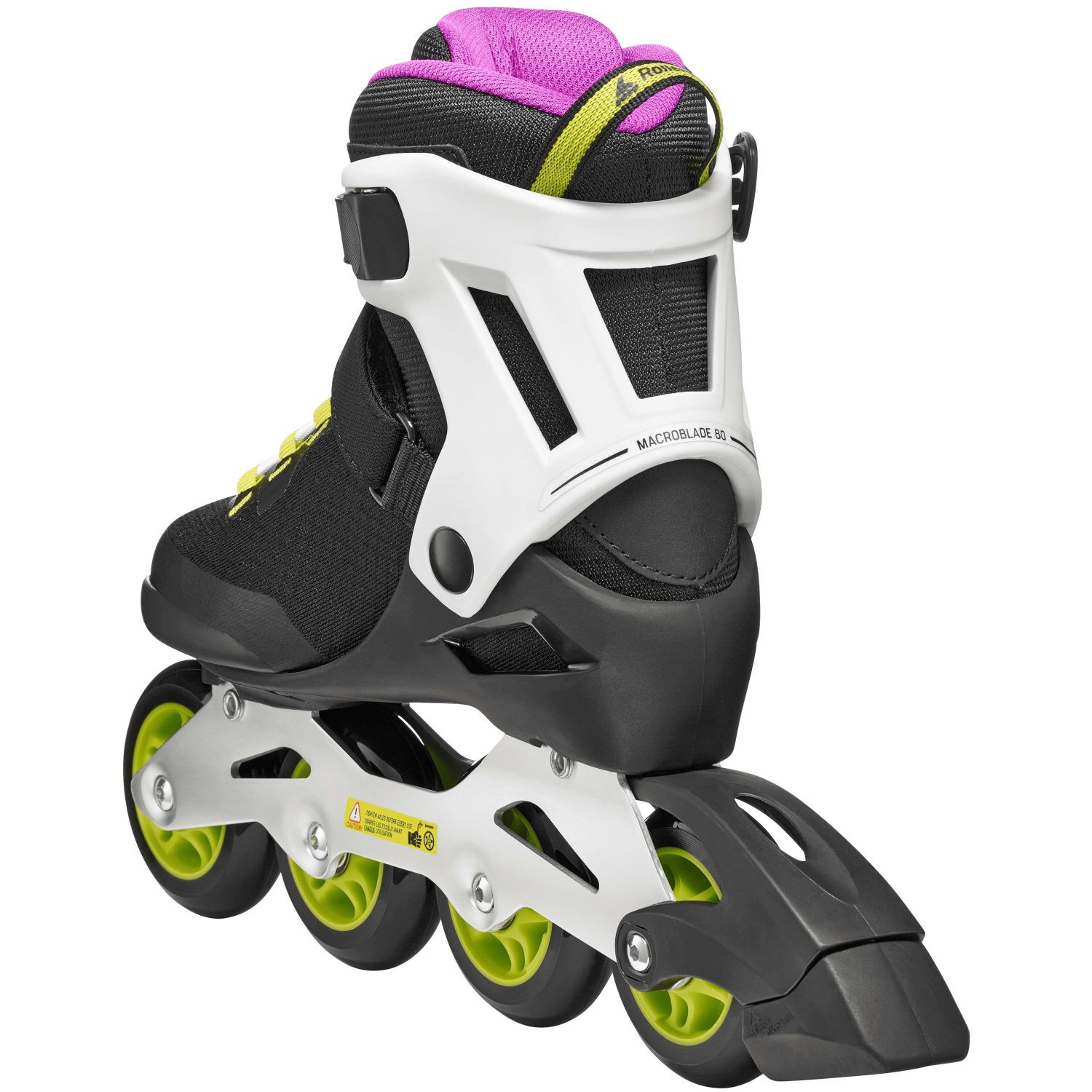 Patines de mujer macroblade 80 w rollerblade - Negro Negro-4