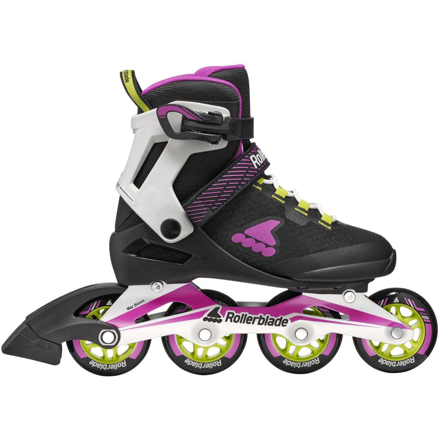 Patines de mujer macroblade 80 w rollerblade - Negro Negro-5