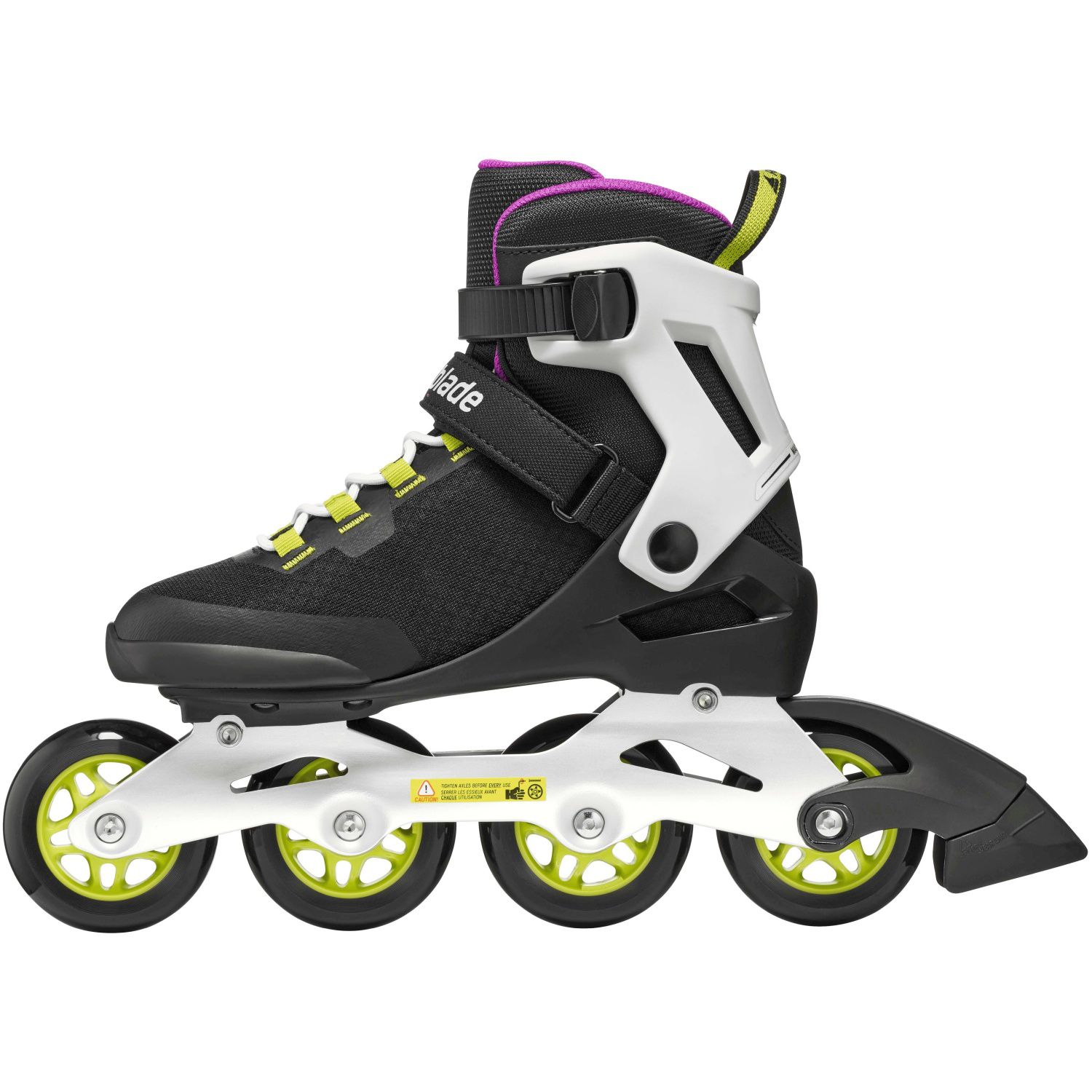 Patines de mujer macroblade 80 w rollerblade - Negro Negro-6