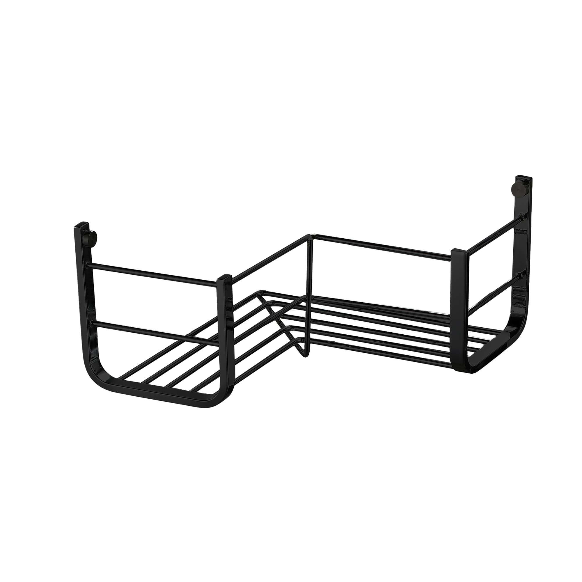 Imagen 1 de Jabonera rinconera de rejilla para atornillar Manillons Torrent - Negro Negro