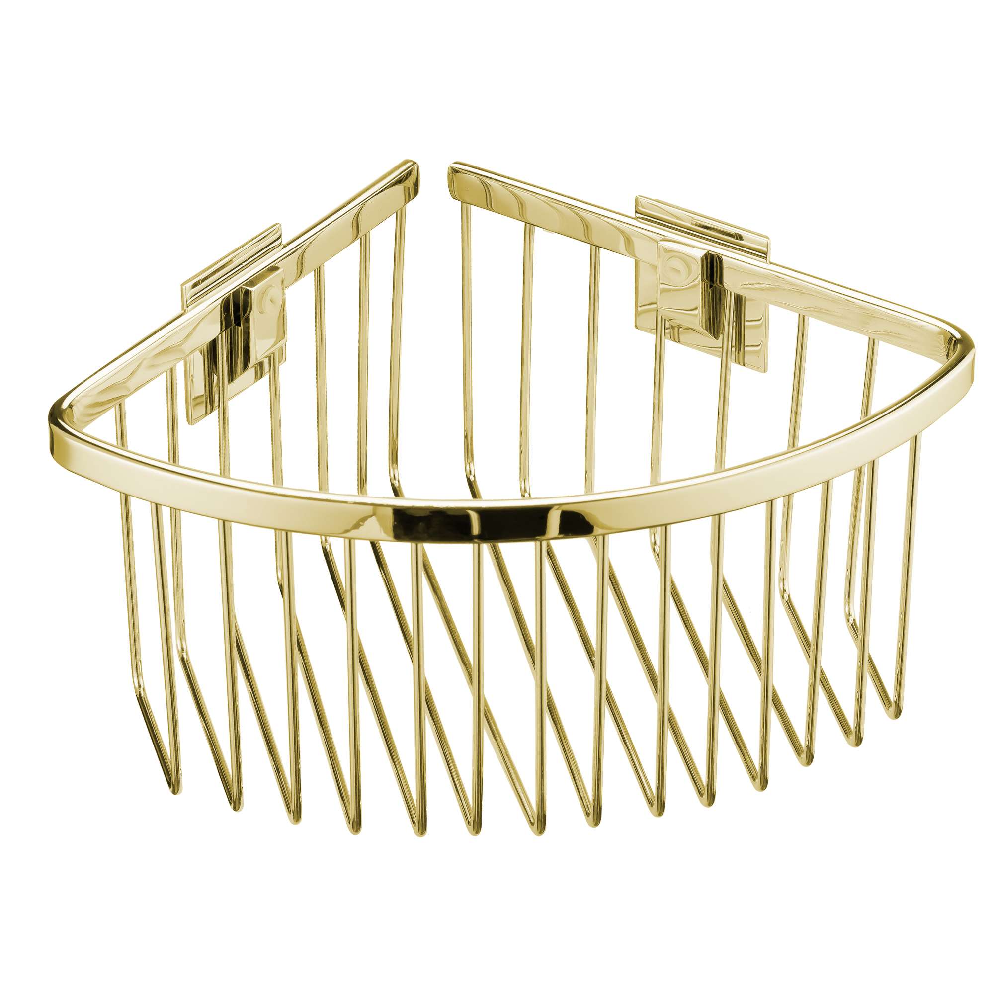 Jabonera rinconera de rejilla con sistema de fijación adhesivo Manillons Torrent - Dorado Dorado-1