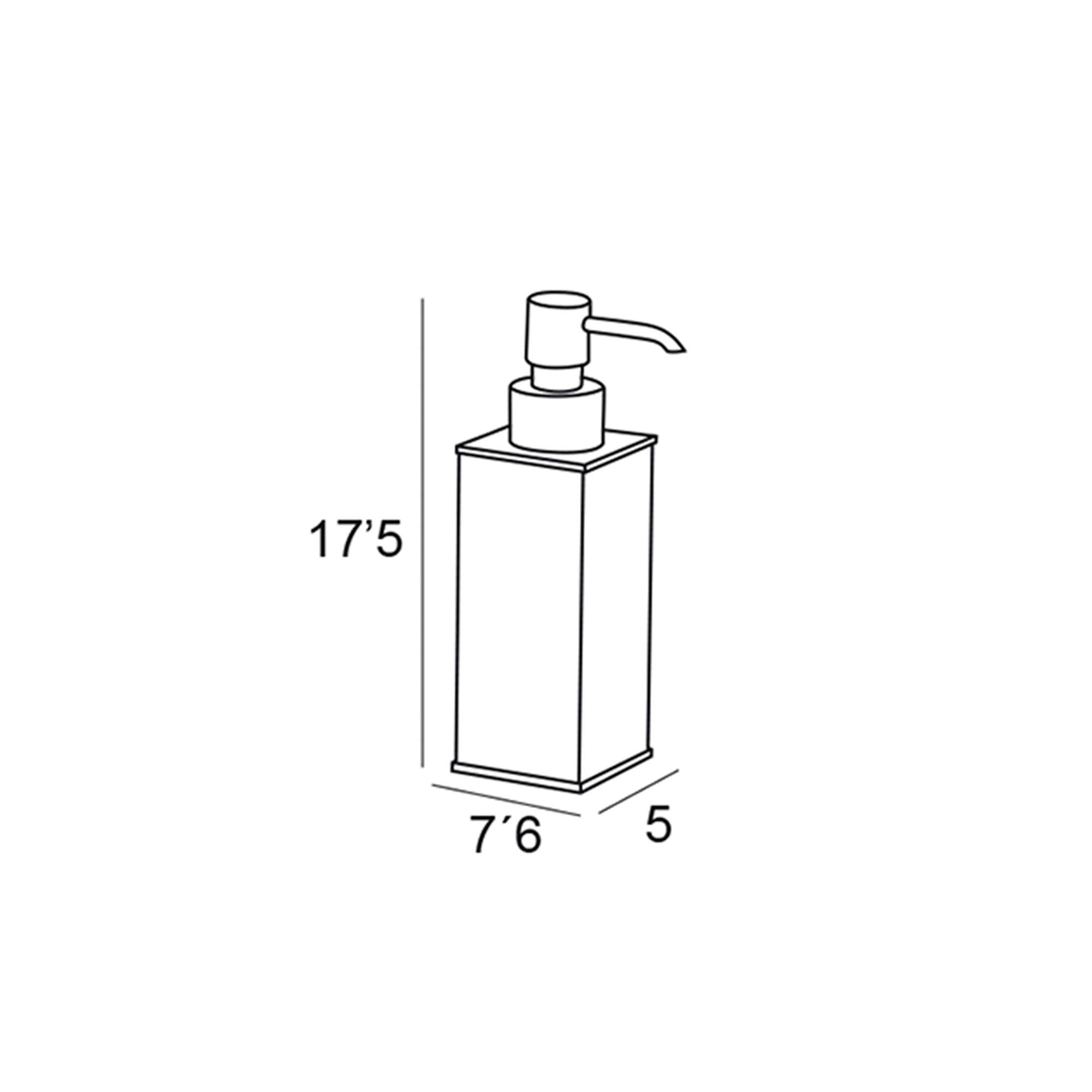 Imagen 2 de Dosificador de gel para encimera rectangular Manillons Torrent - Cromo Cromo