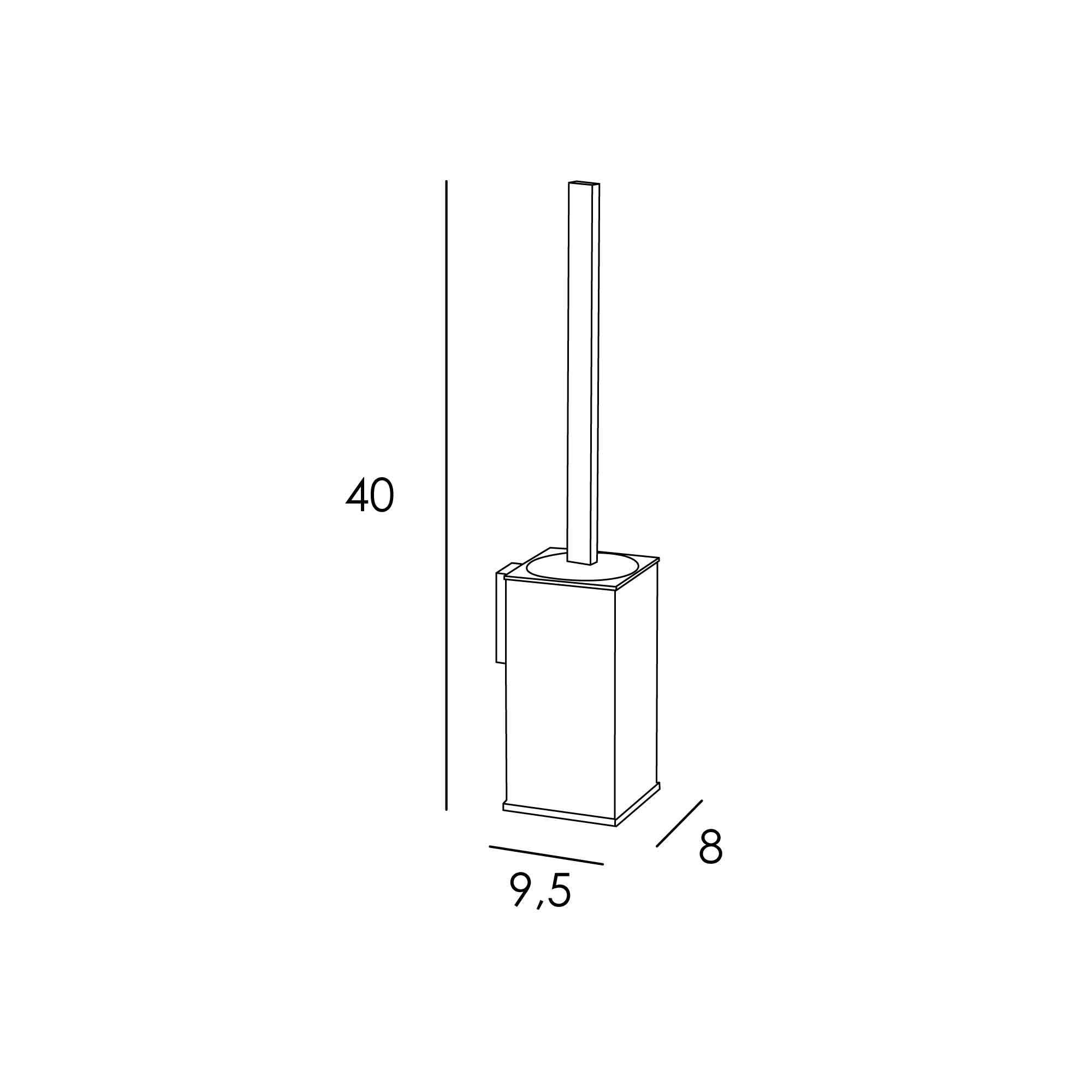 Imagen 2 de Escobillero de pared Manillons Torrent - Negro mate Negro mate