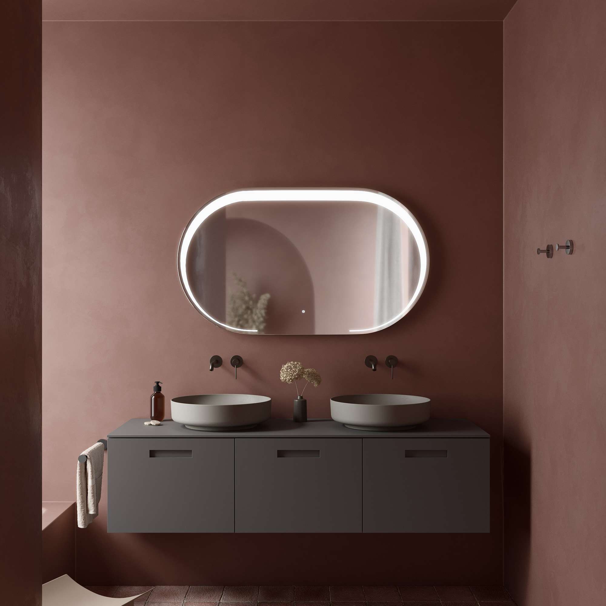 Imagen 2 de Espejo de baño con antivaho y LED Circus Manillons Torrent